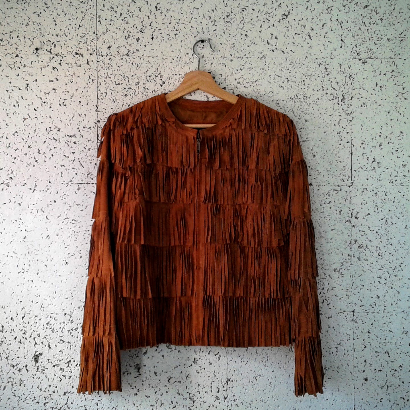 Propser&Devine suede coat; Size M, $58