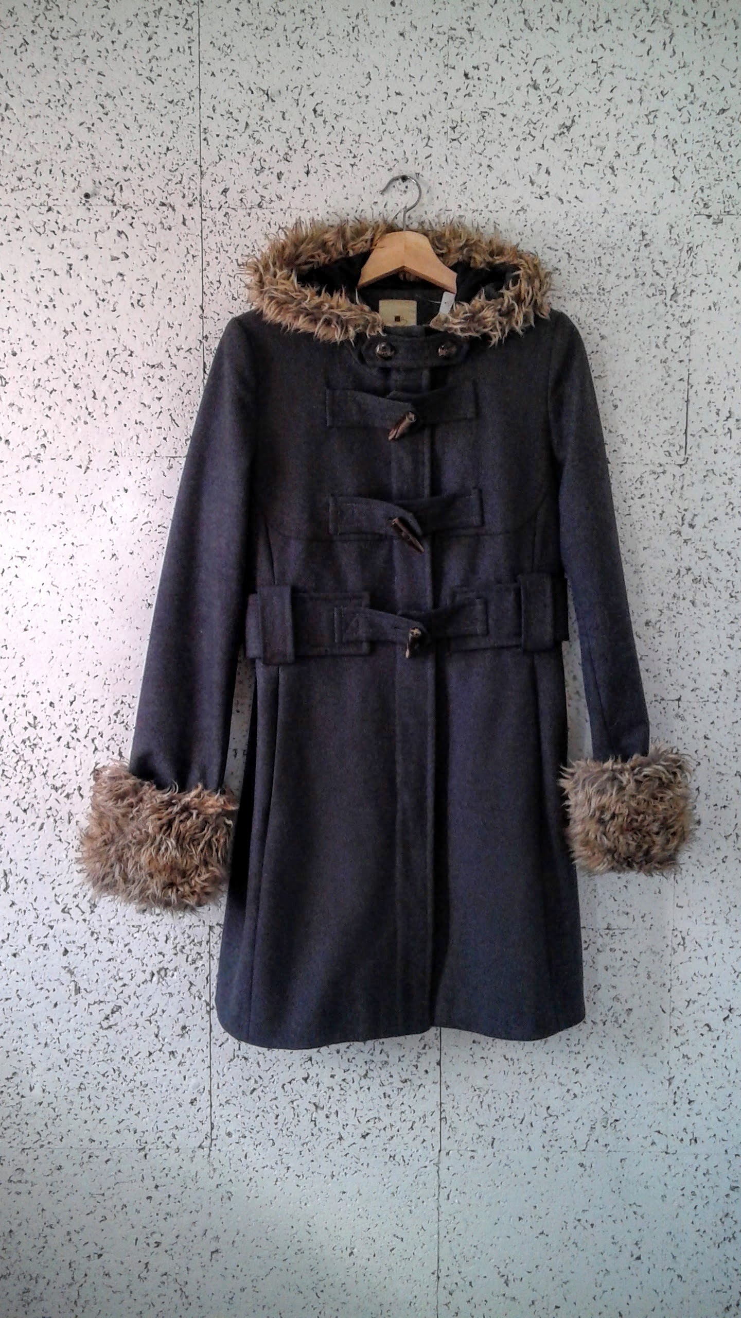 Elevenses coat; Size M, $68