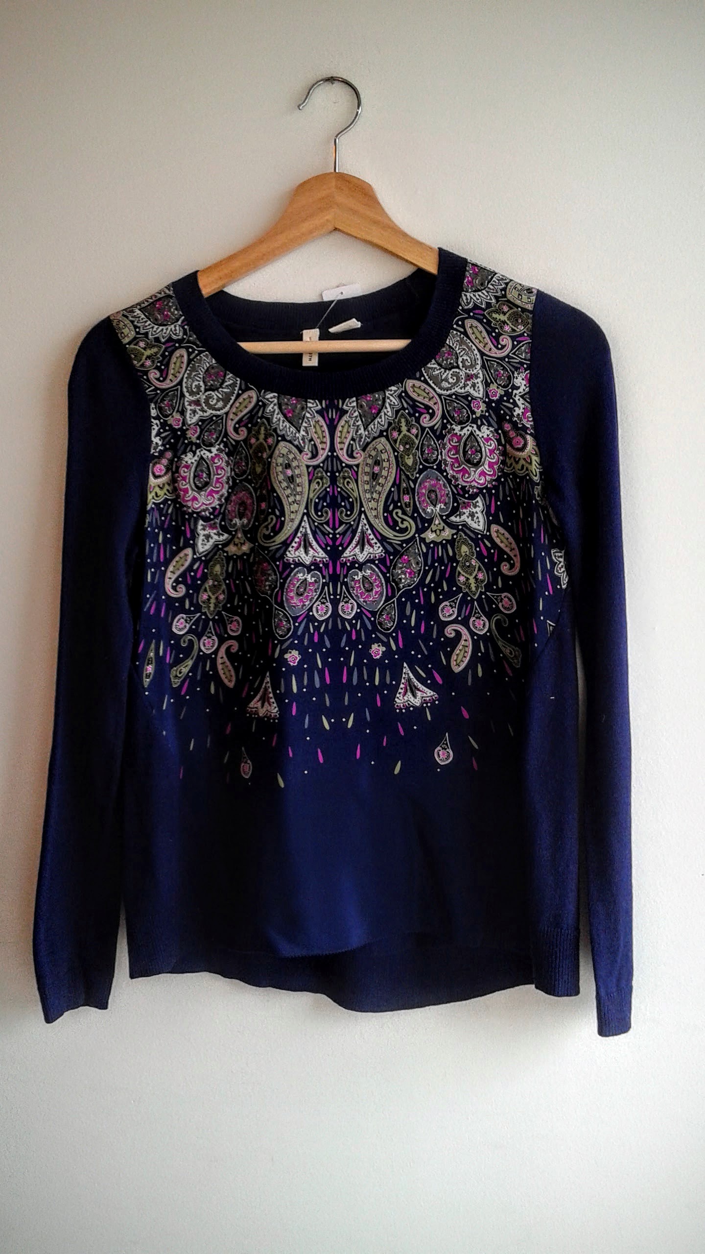 Moth shirt; Size S, $36