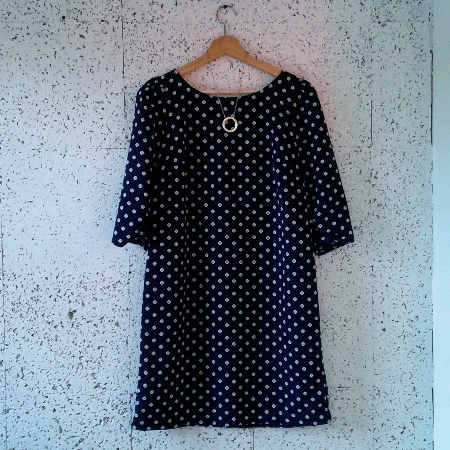 Jacob dress; Size M, $32. Necklace, $24