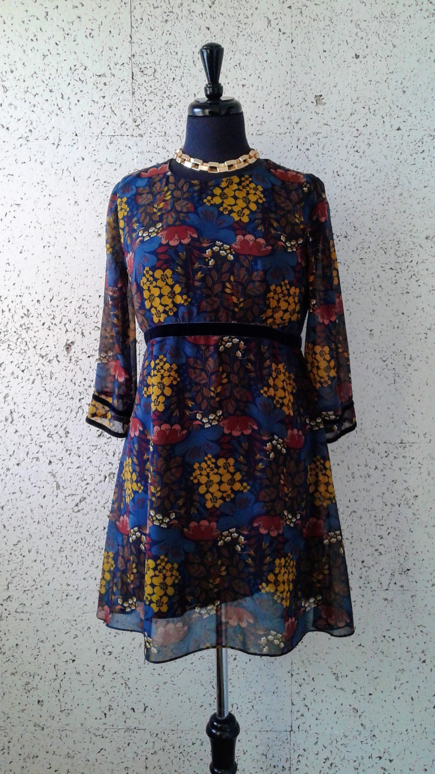 Zara dress; Size M, $32. Necklace $20