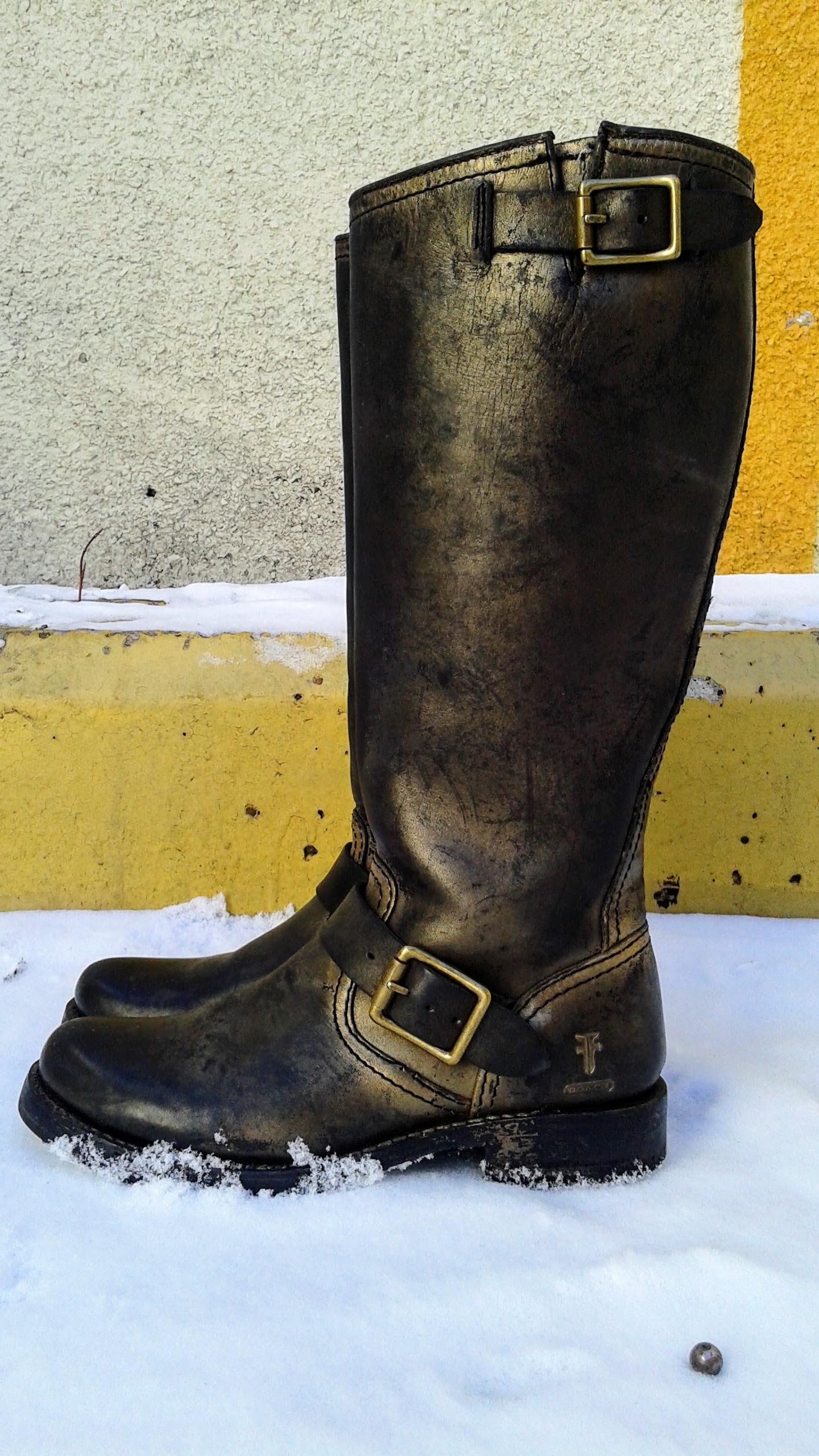 Coach x Frye boots; S7, $95