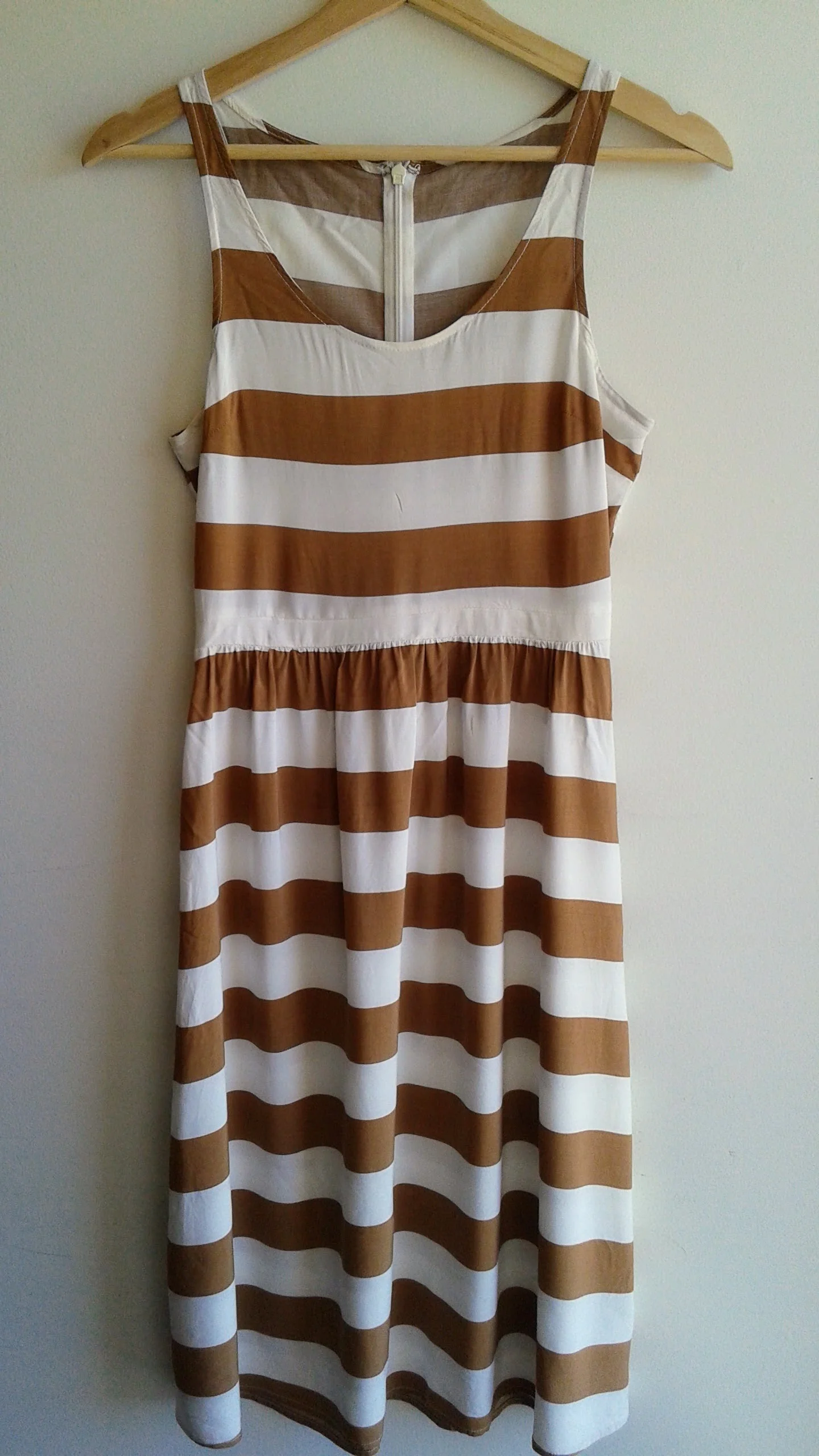 Camel dress; Size S, $28