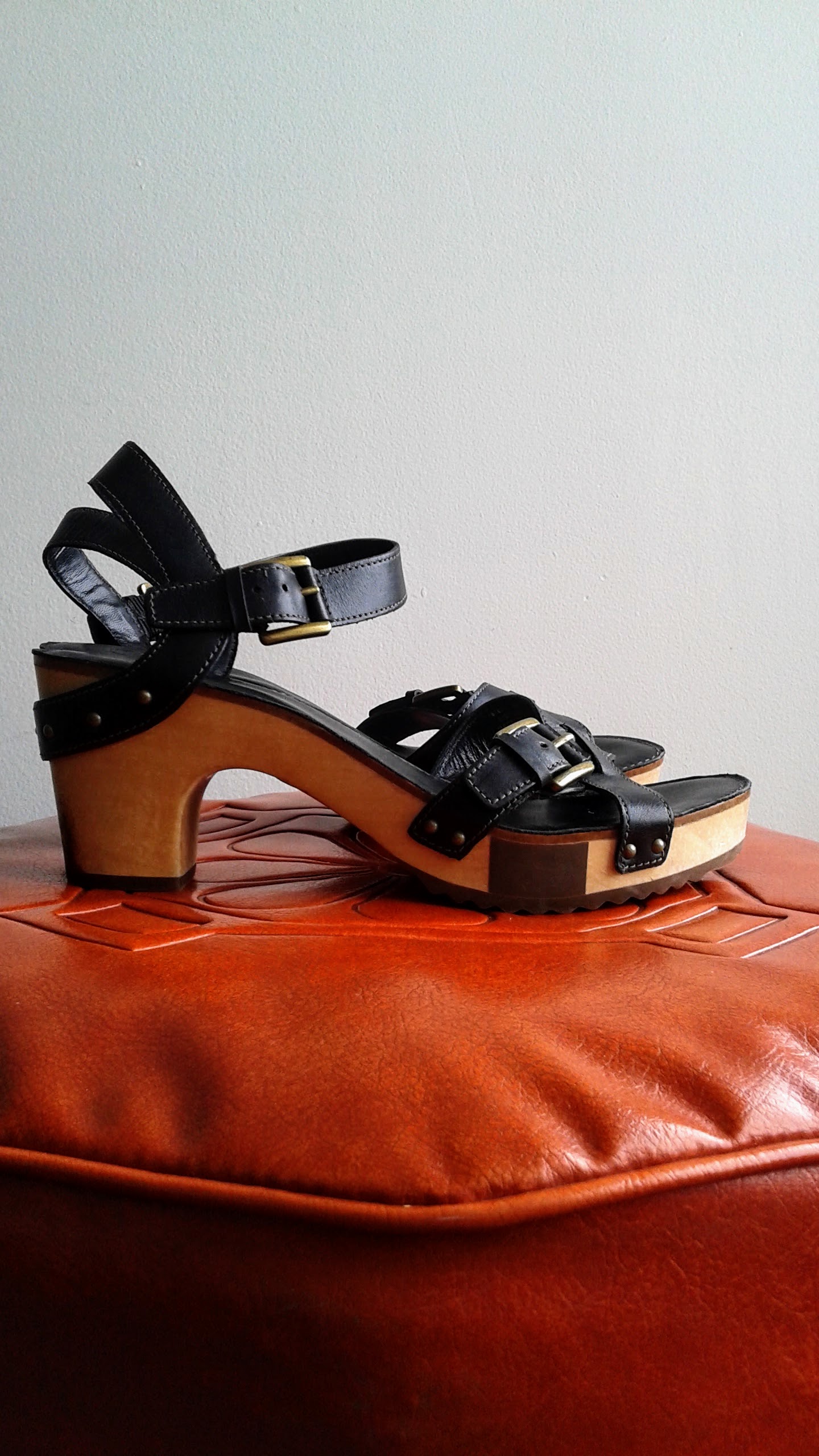 Ecco sandals; S9.5, $48