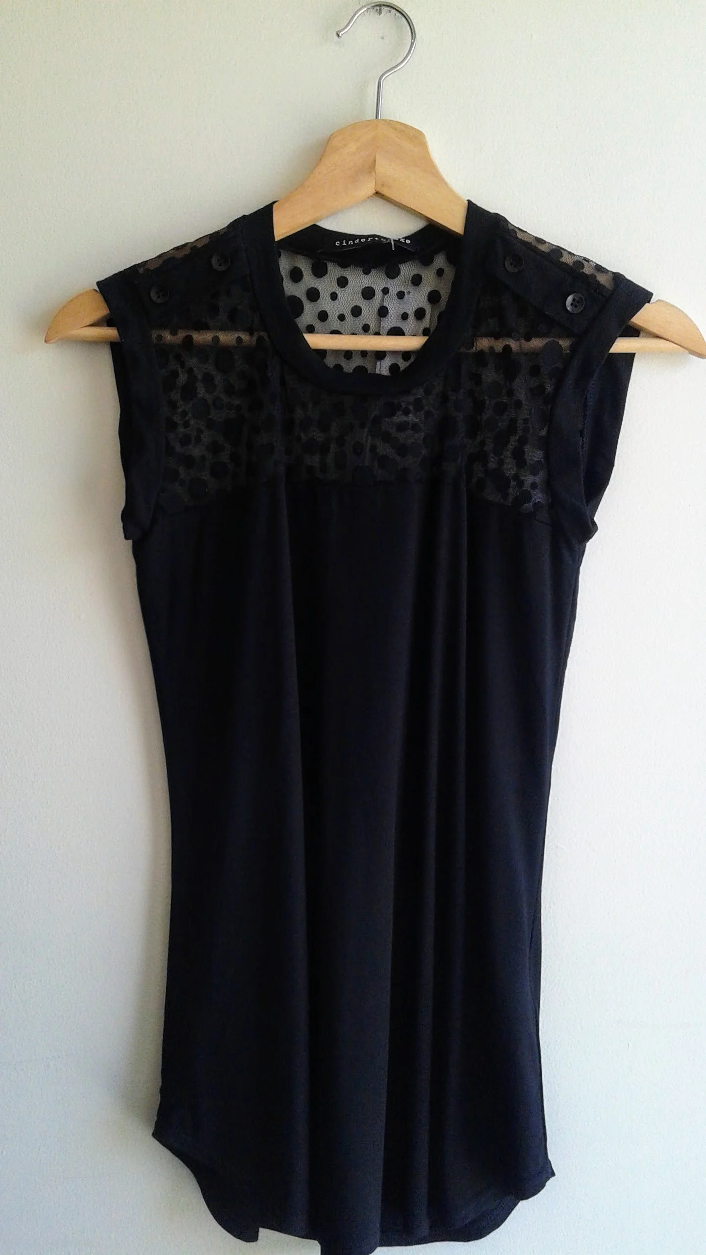 Cinder + Smoke top; Size XS, $26