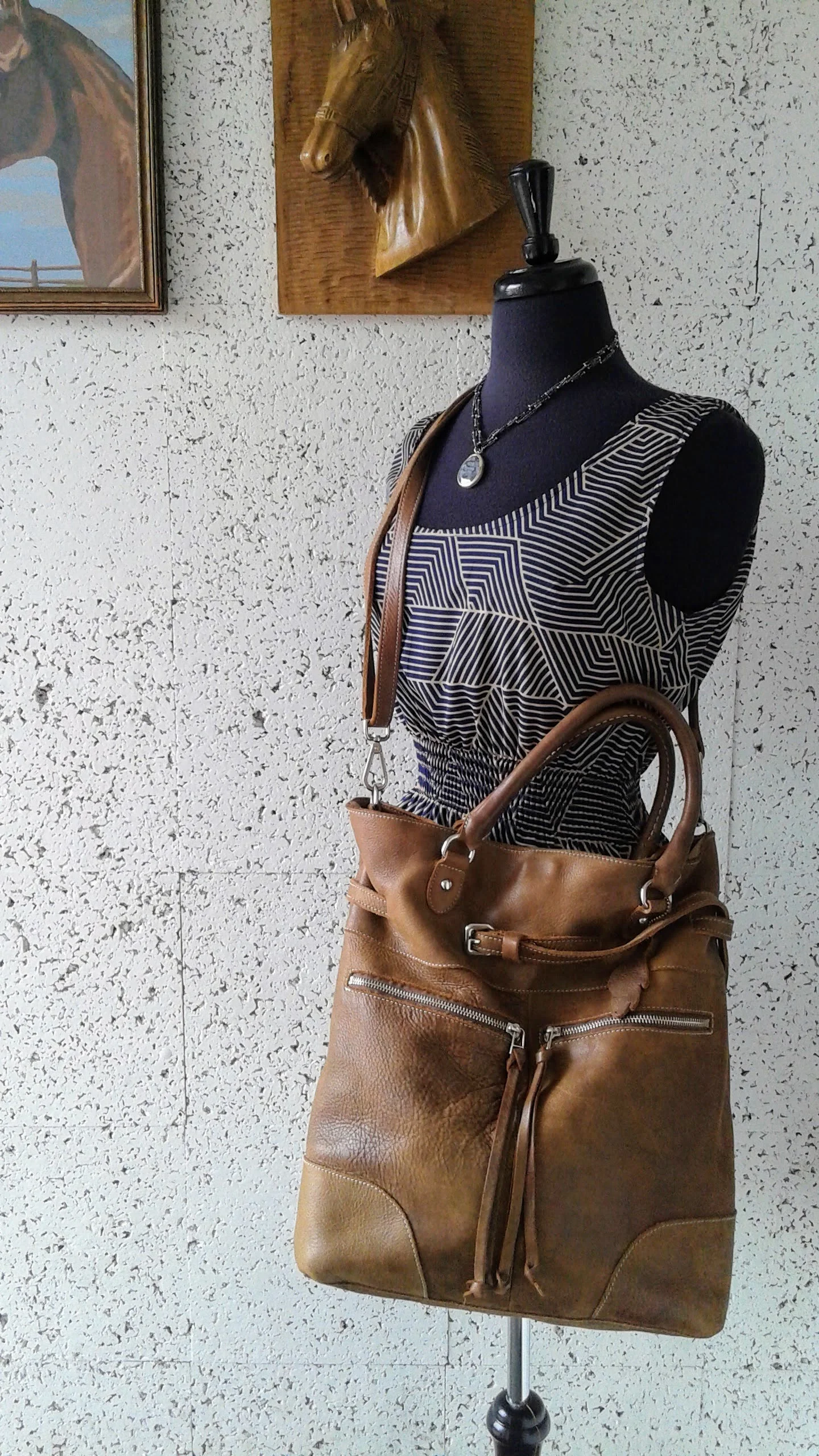 Roots cross body bag, $62