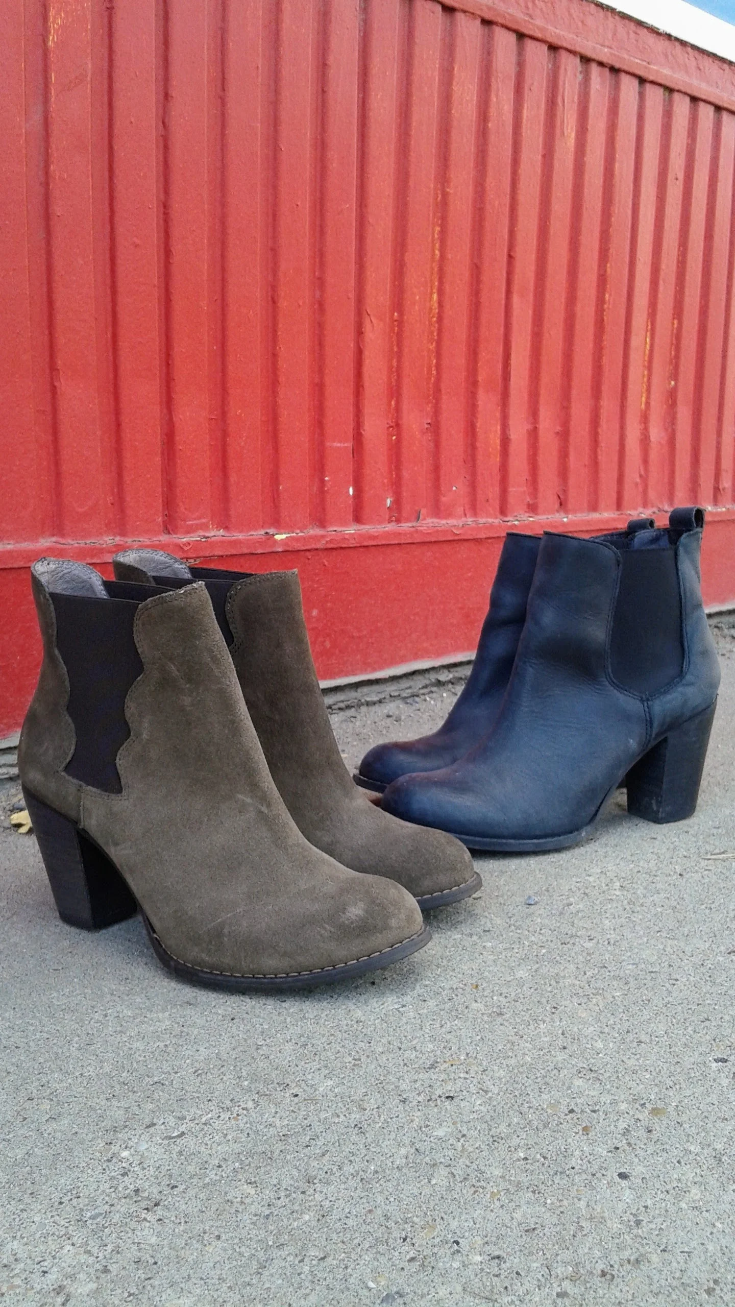 Steve Madden boots; S7.5, $40 (each)