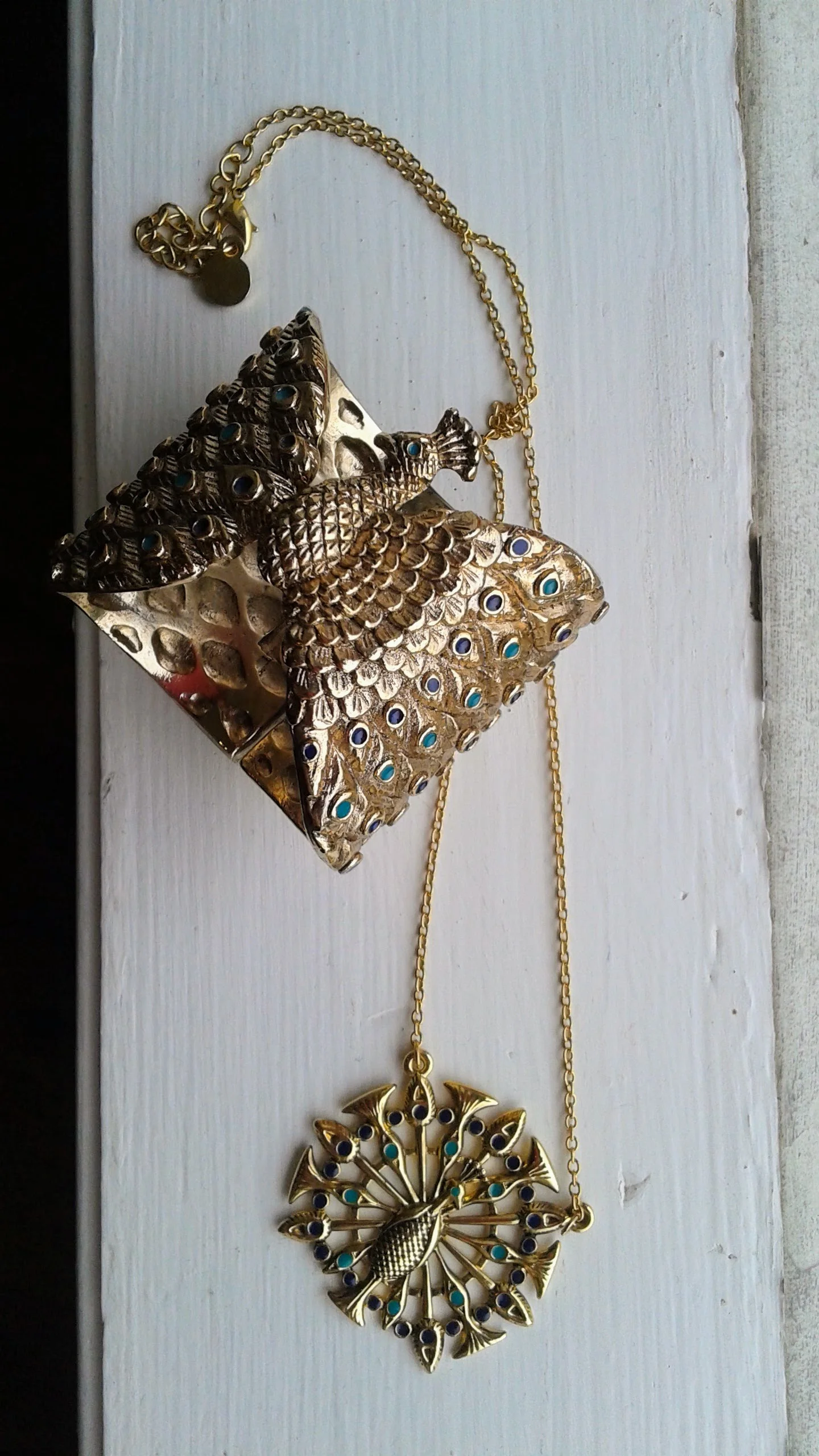 Bracelet, $20; Necklace, $16