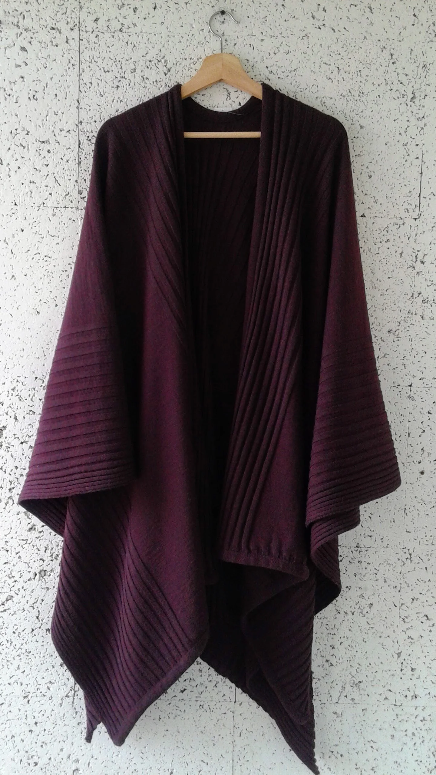 Open-front cape; $46