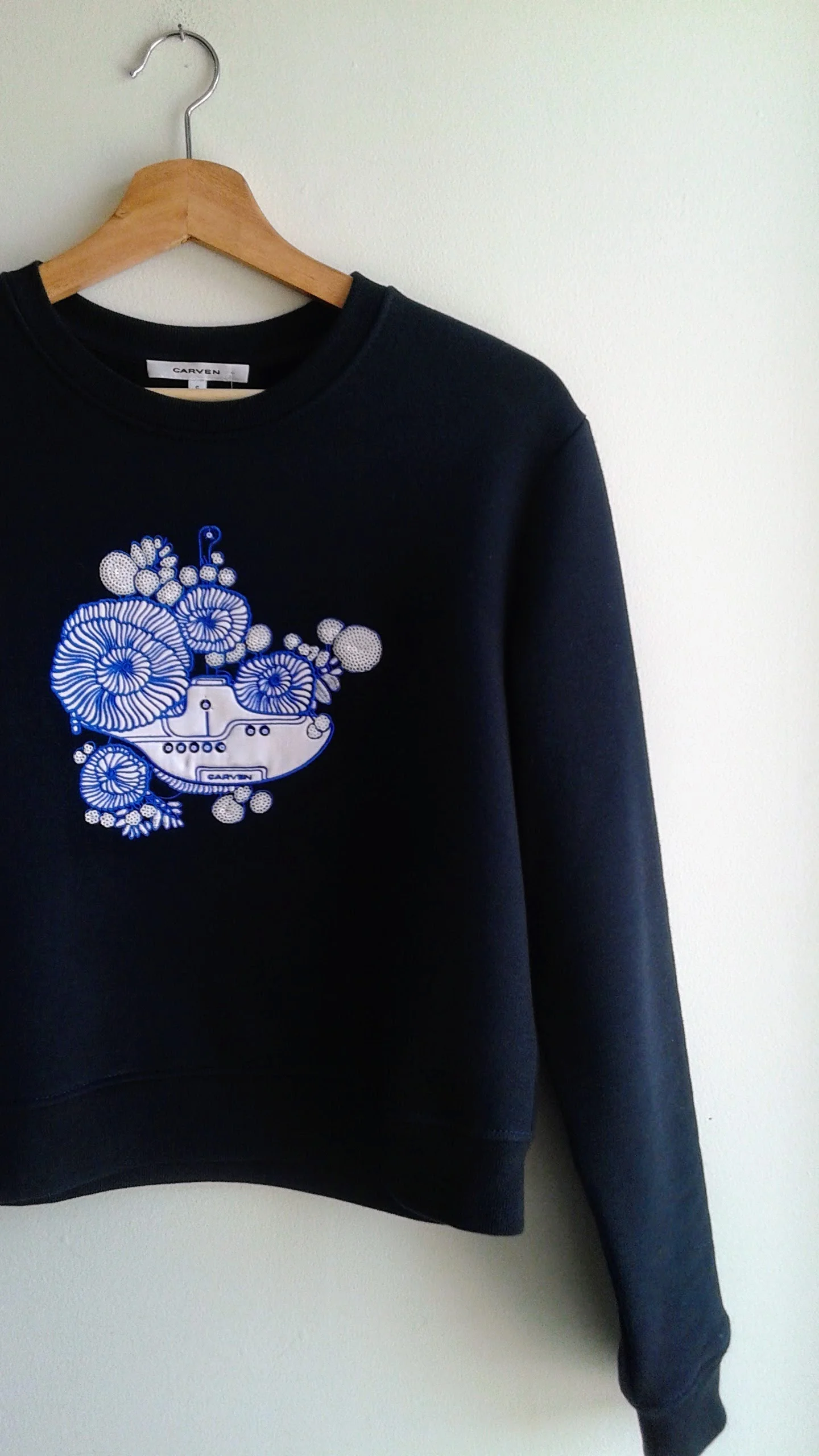 Carven sweatshirt; Size S, $95
