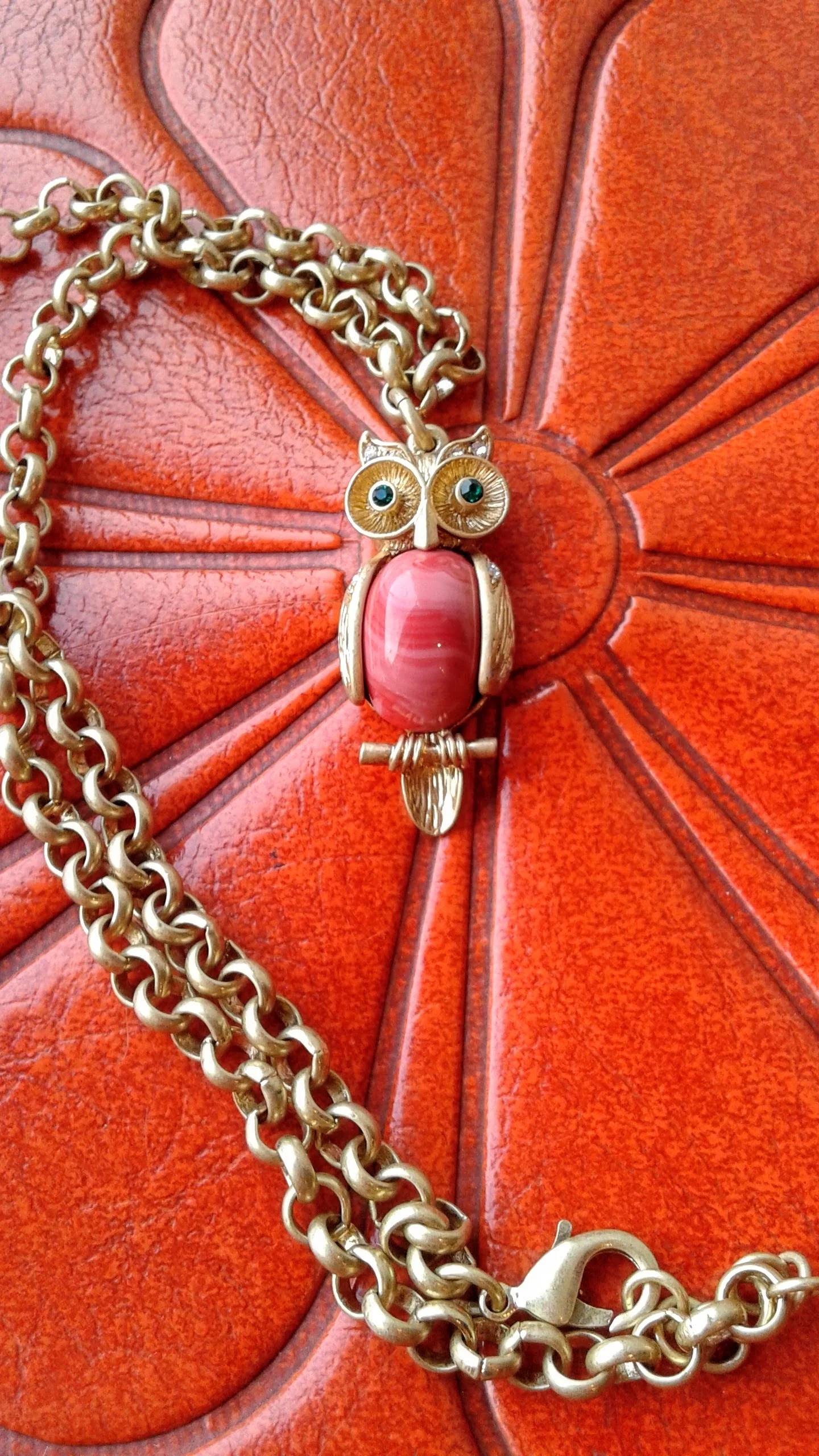 Owl necklace, $24