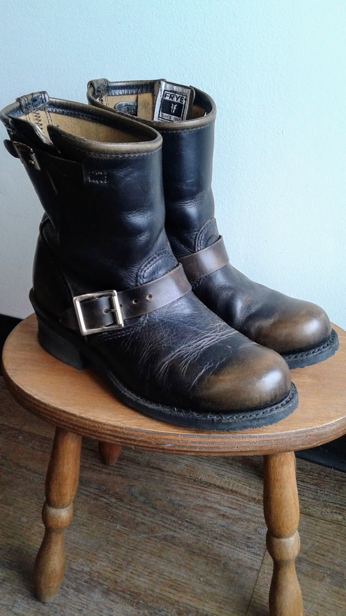 Frye boots; S6, $85