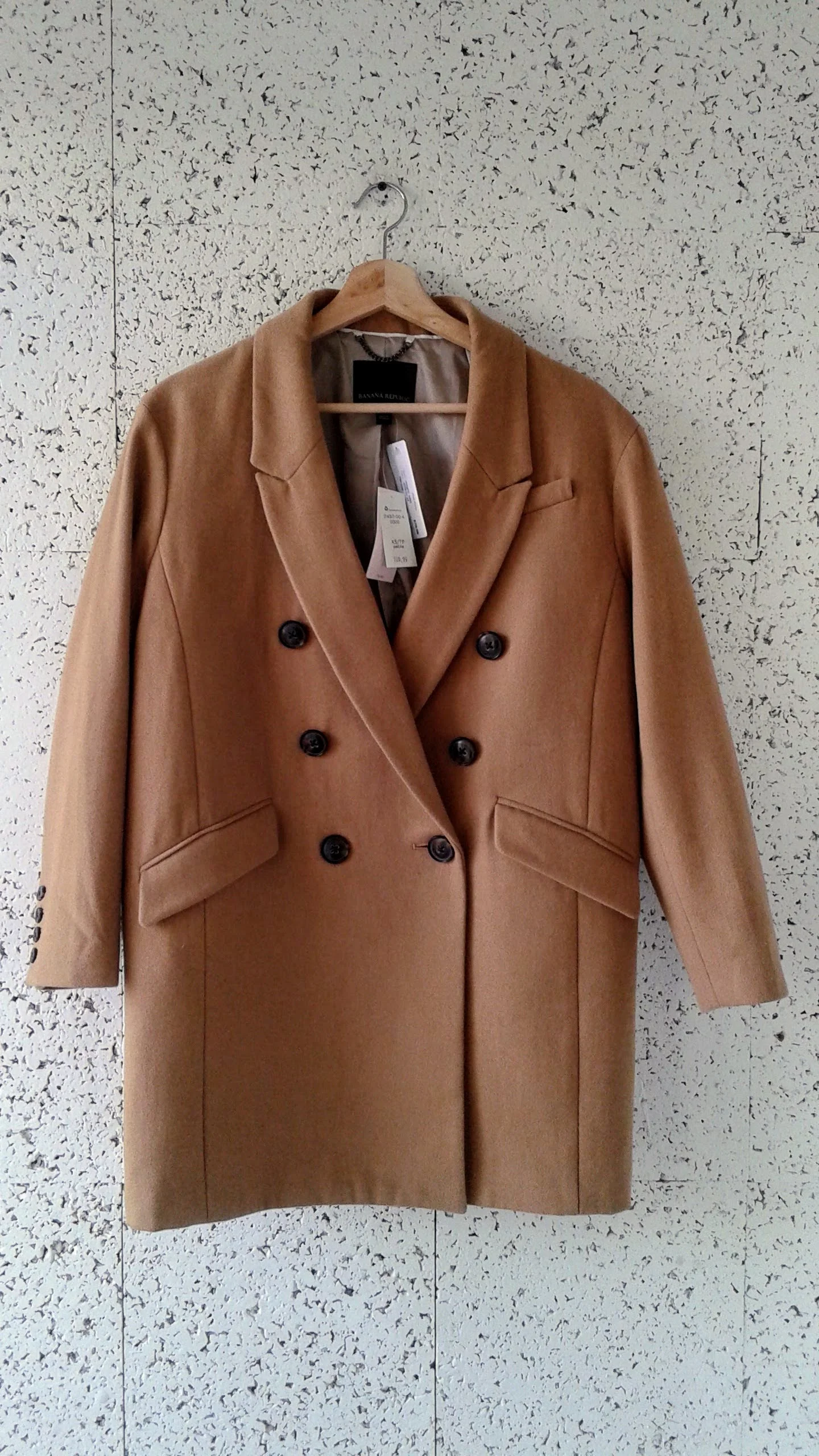 Banana Republic coat (NWT); Size XS, $78