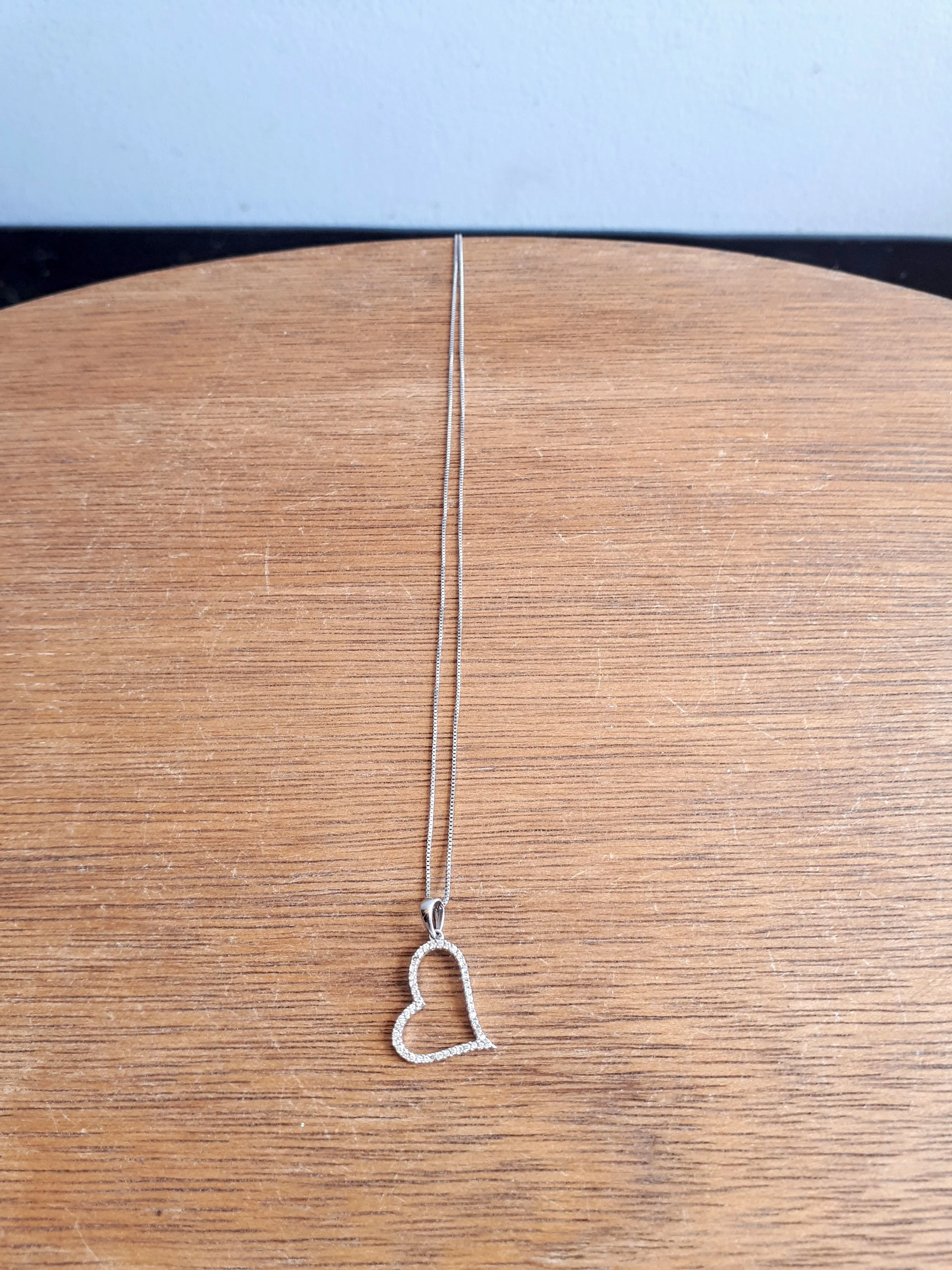 Heart necklace, $20