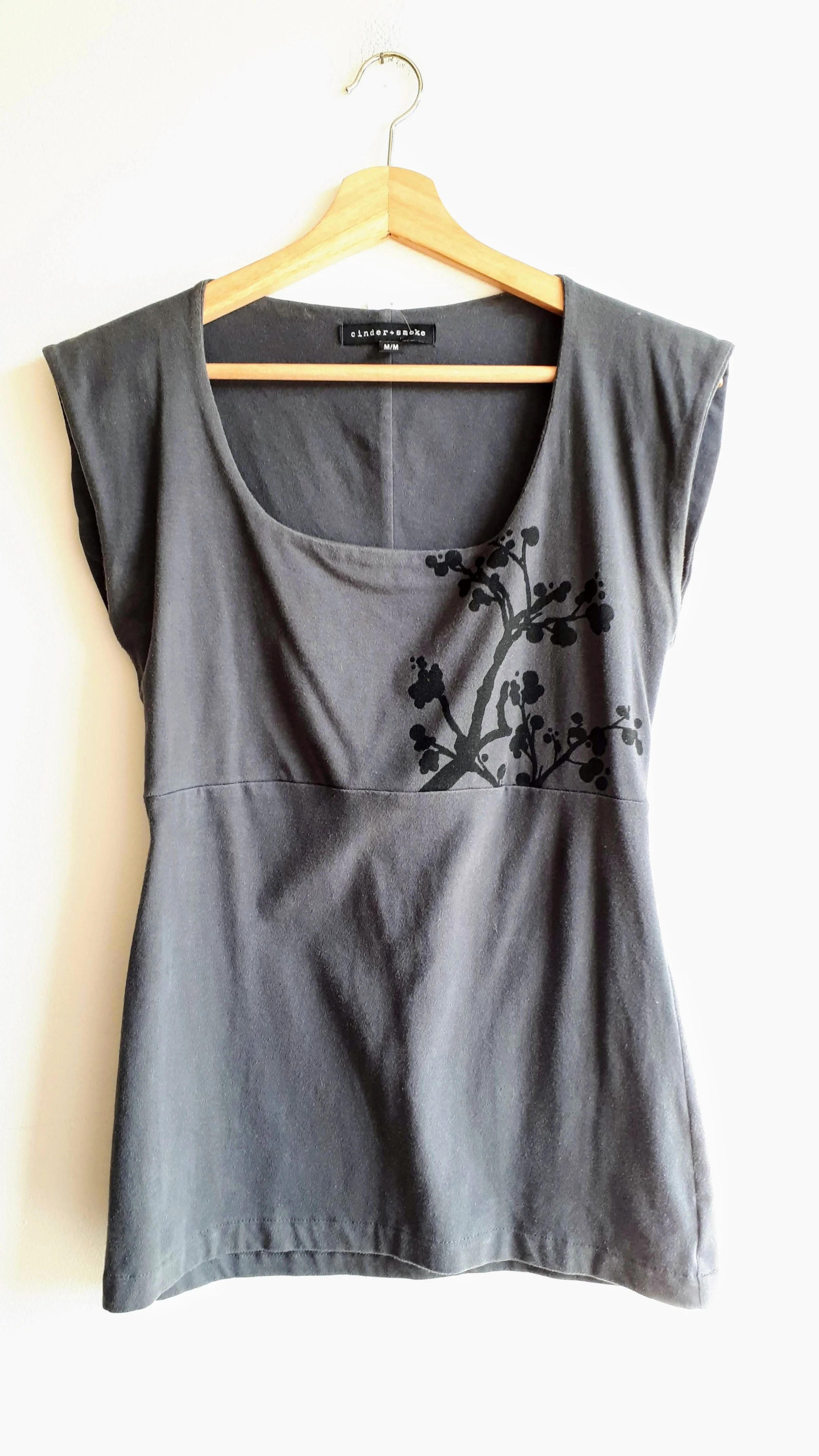 Cinder + Smoke top; Size M, $30