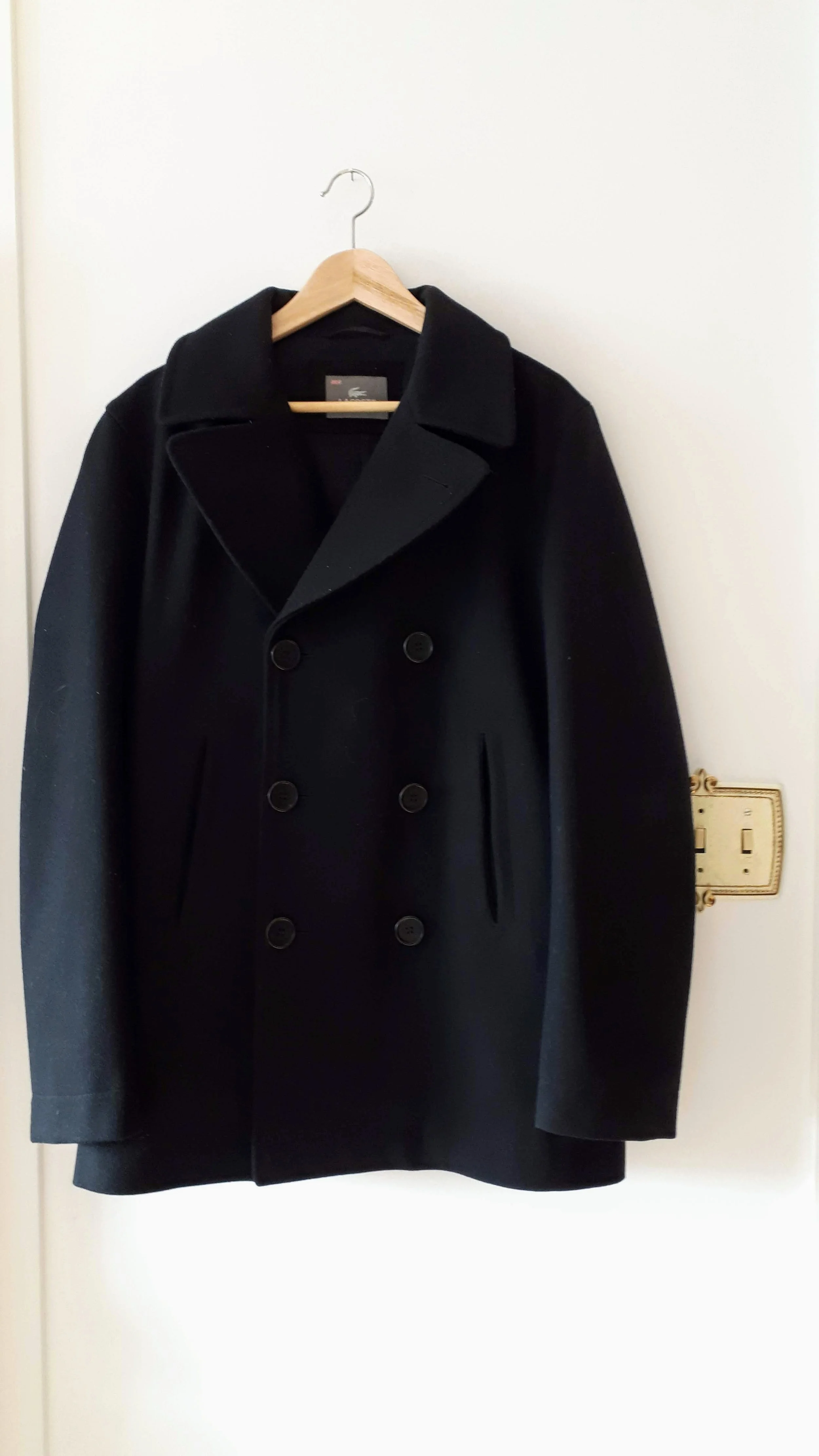Mens Lacoste coat; Size S, $325