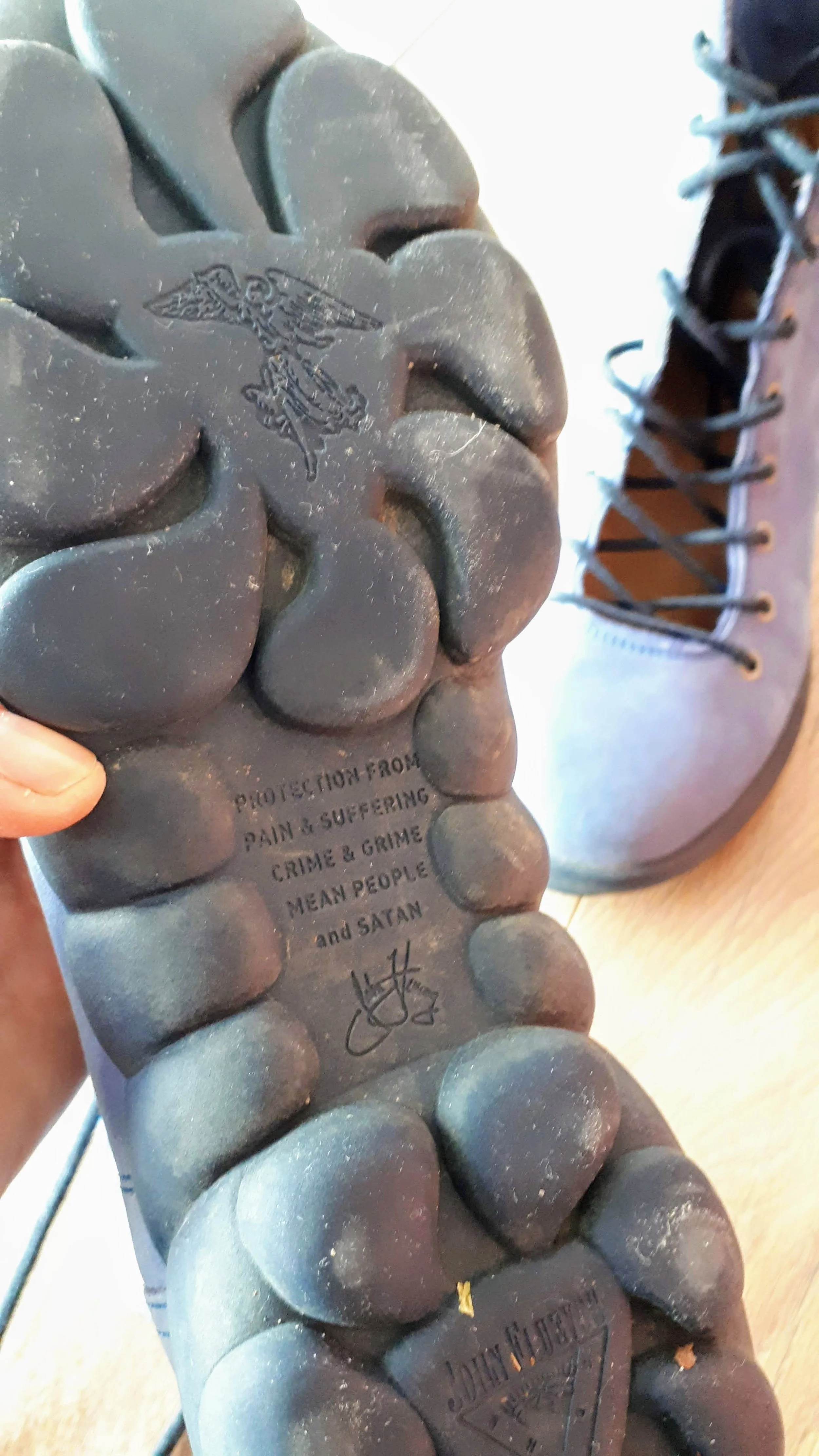 “Protection from pain & suffering, crime & grime, mean people and Satan”