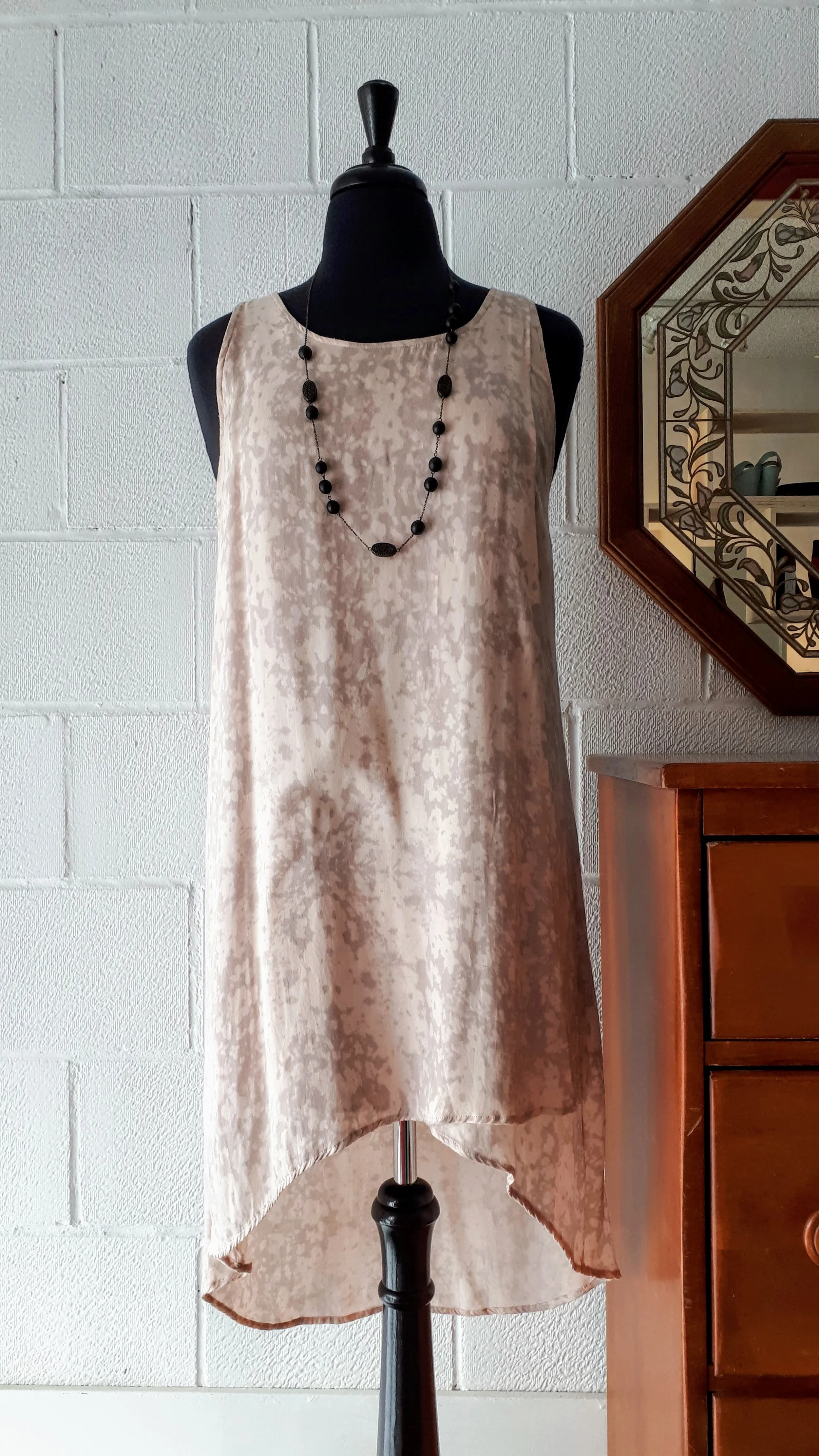 Gentle Fawn dress; Size 8, $40. Necklace, $18