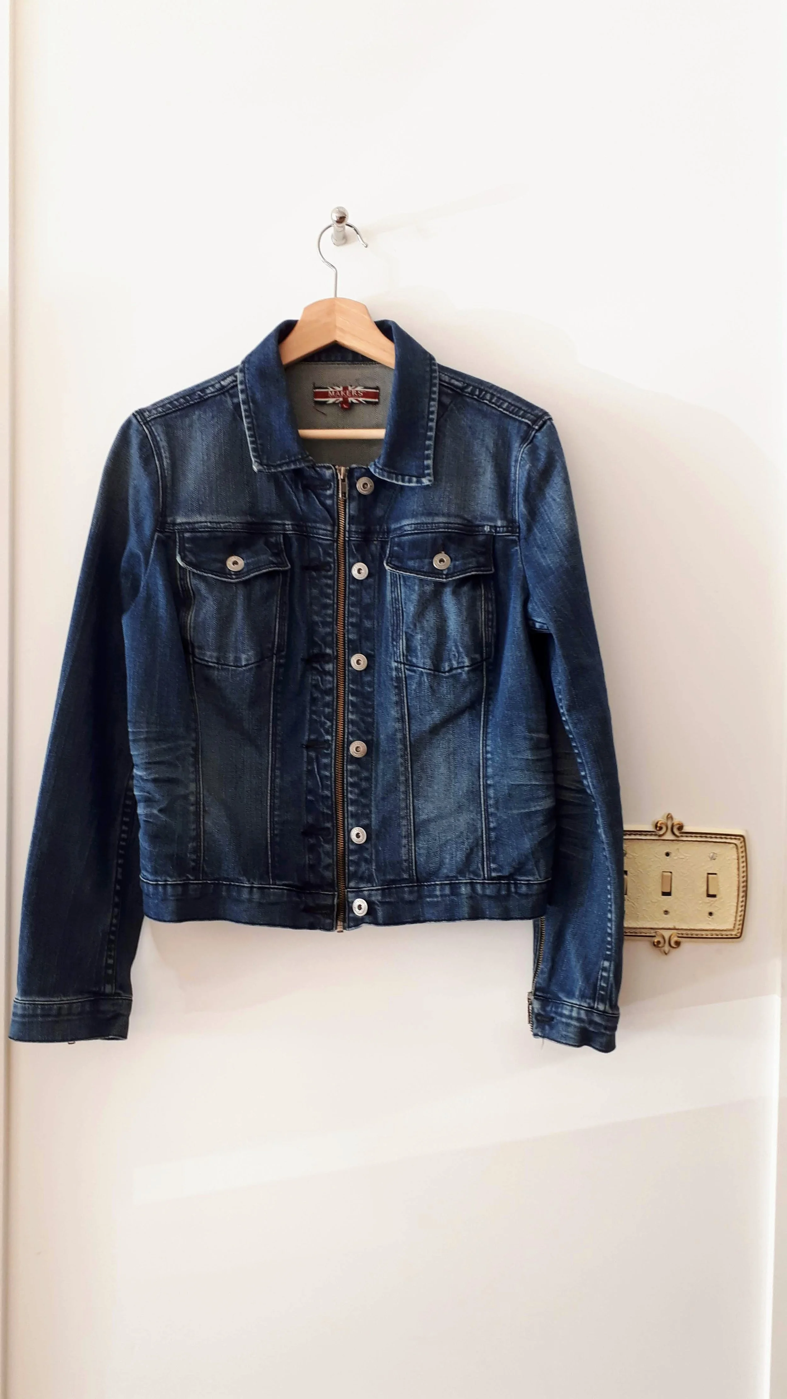 Makers jacket; Size M, $38