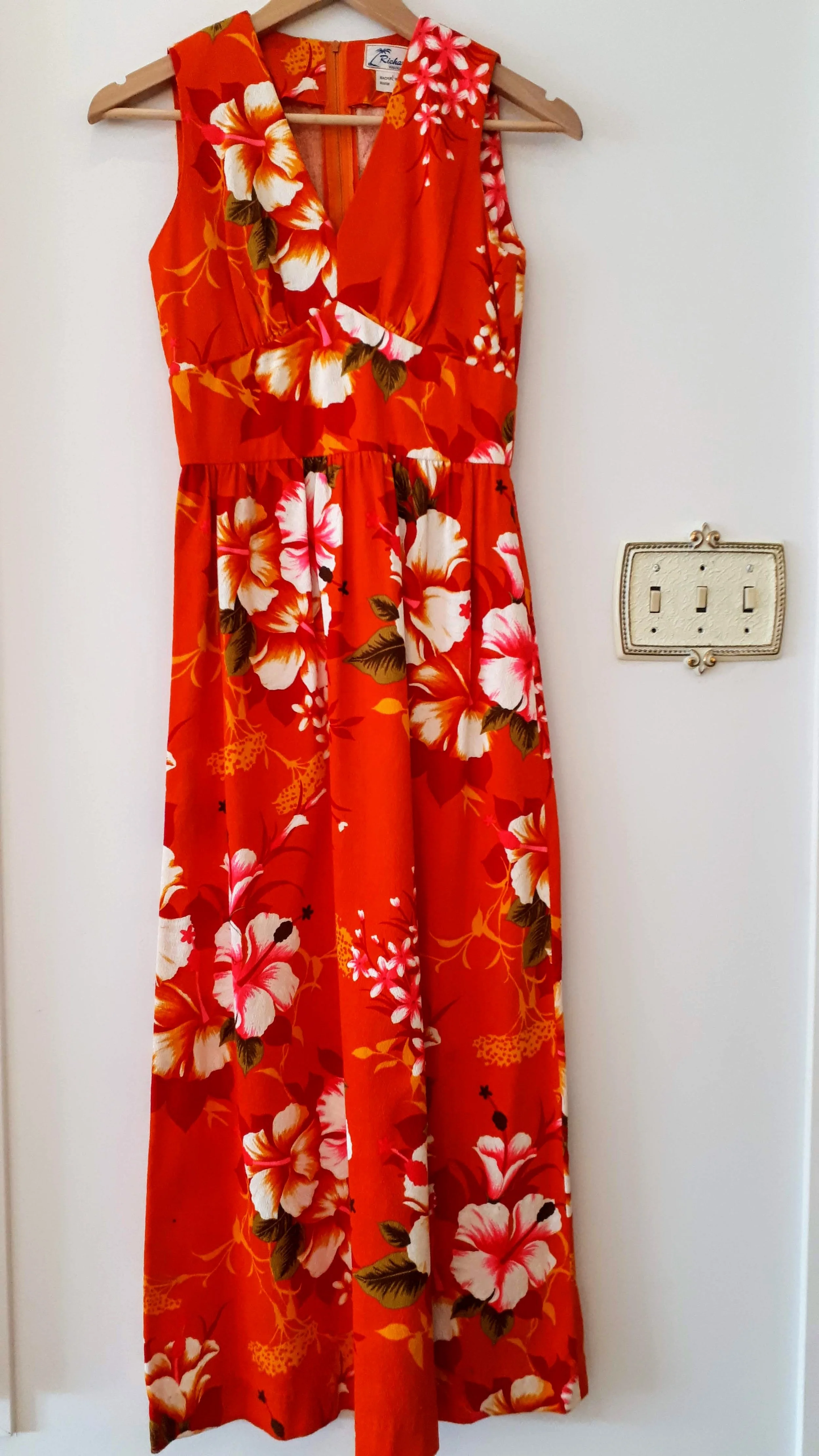 Hawaiian dress; Size S, $38