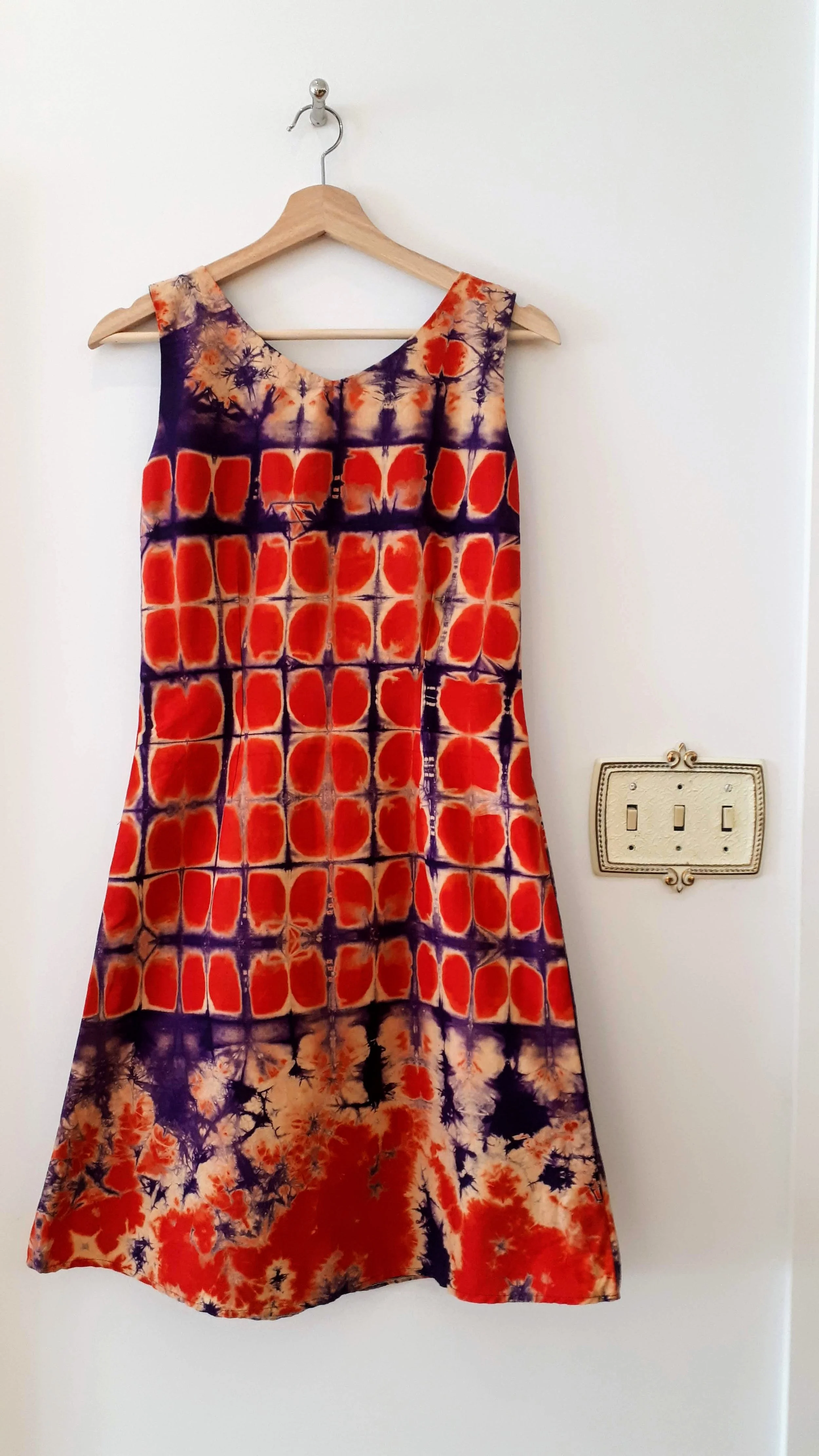 Batik dress; Size S, $26
