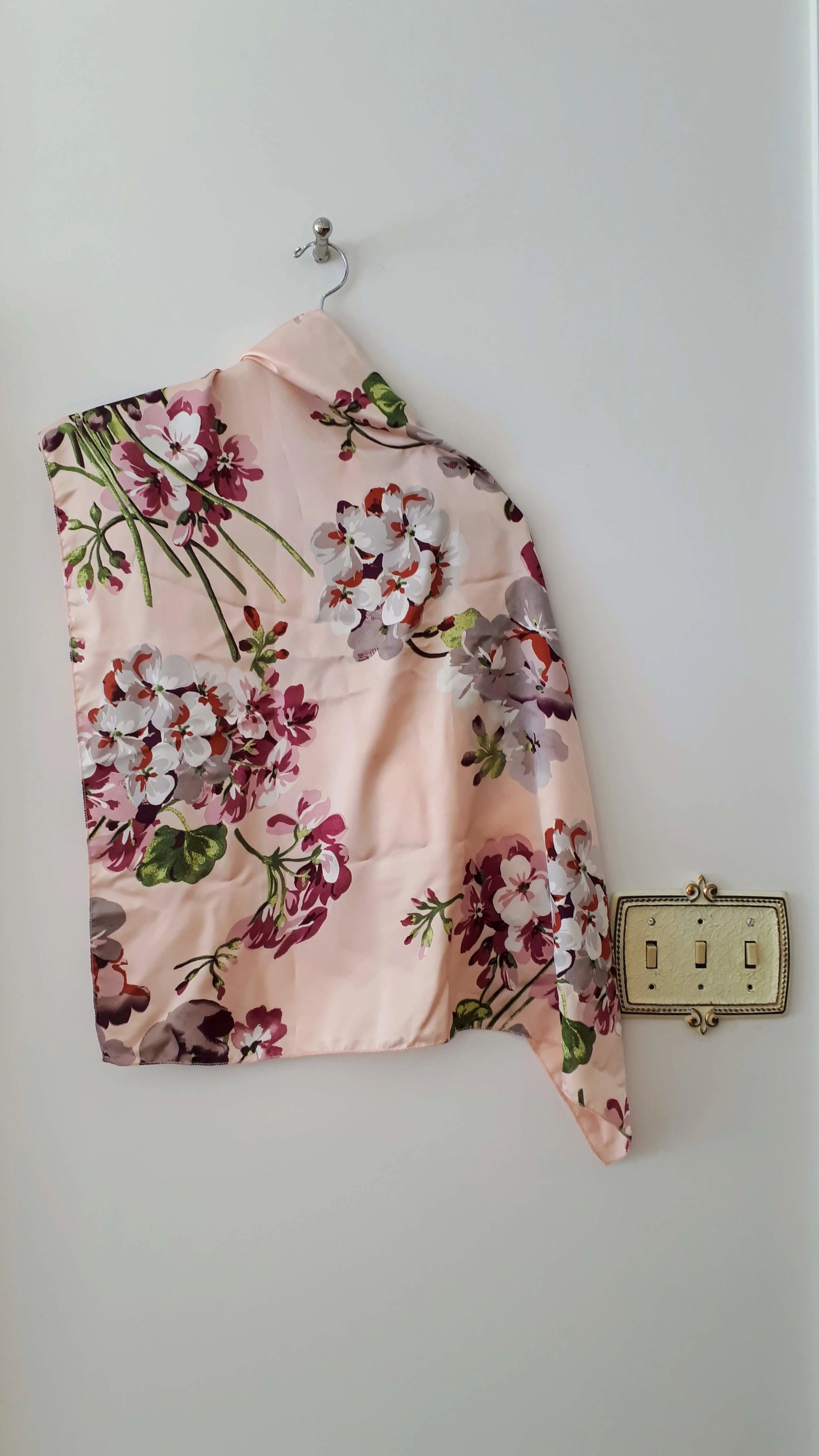 Pink scarf, $12