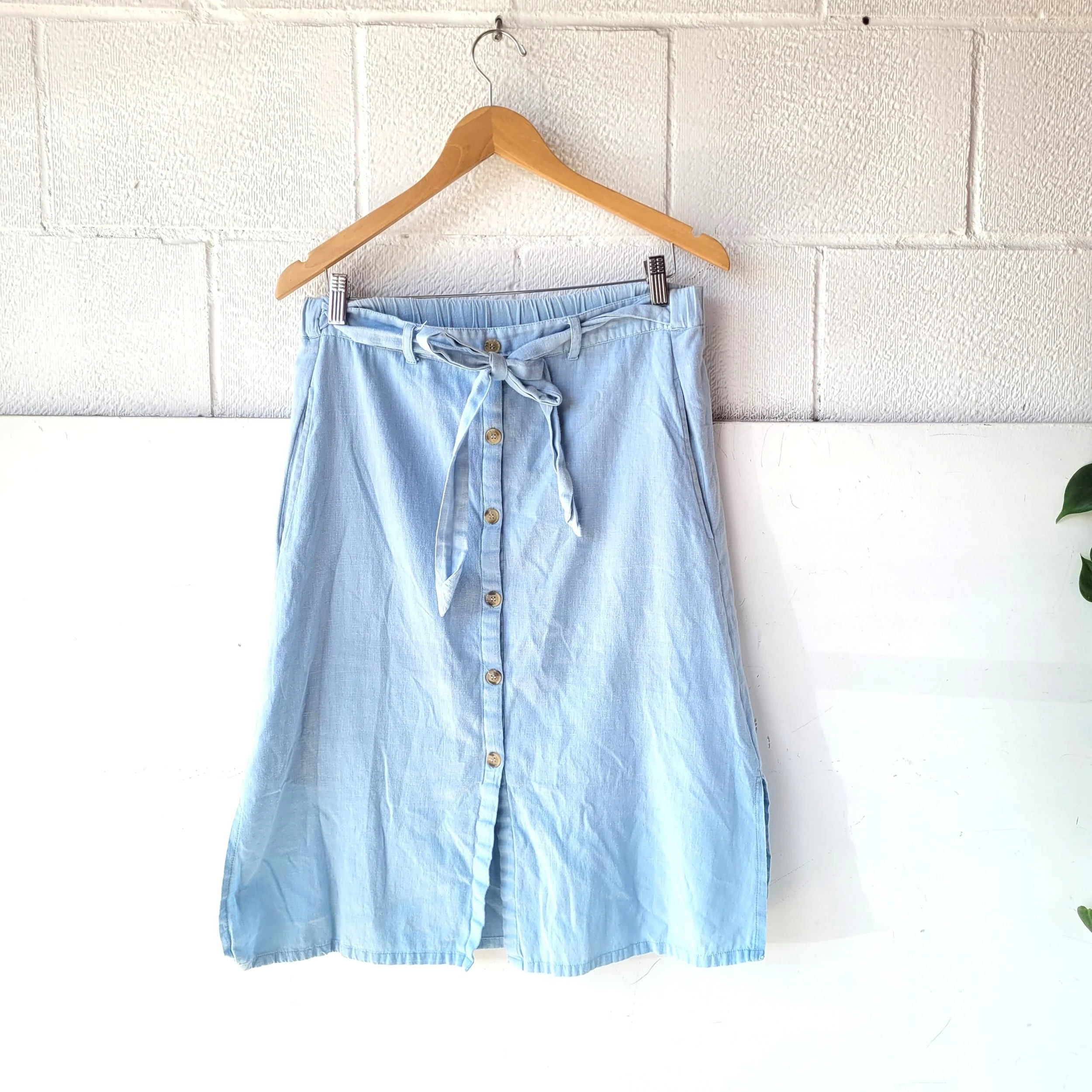 Linen Skirt, Size S