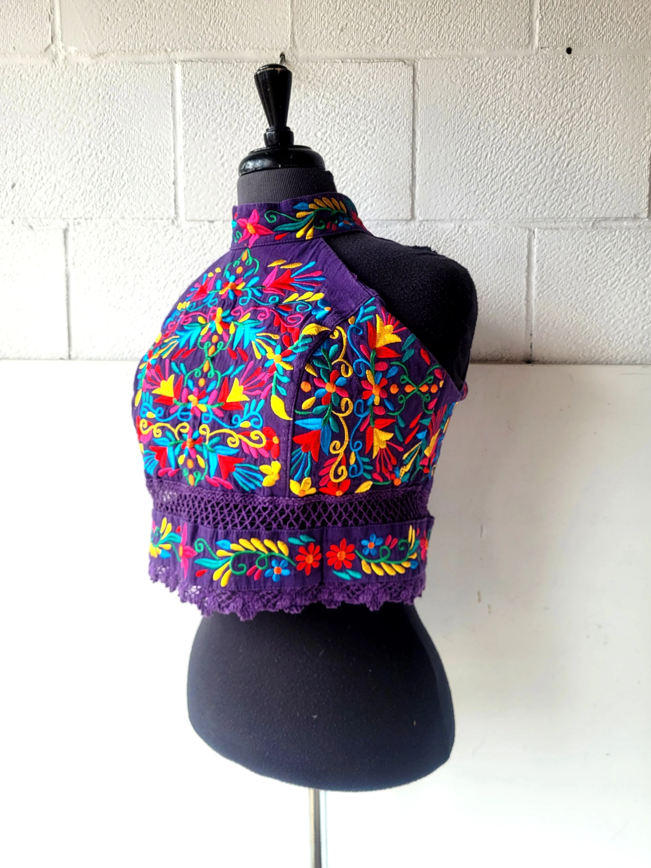 Brocade Halter Top, Size L