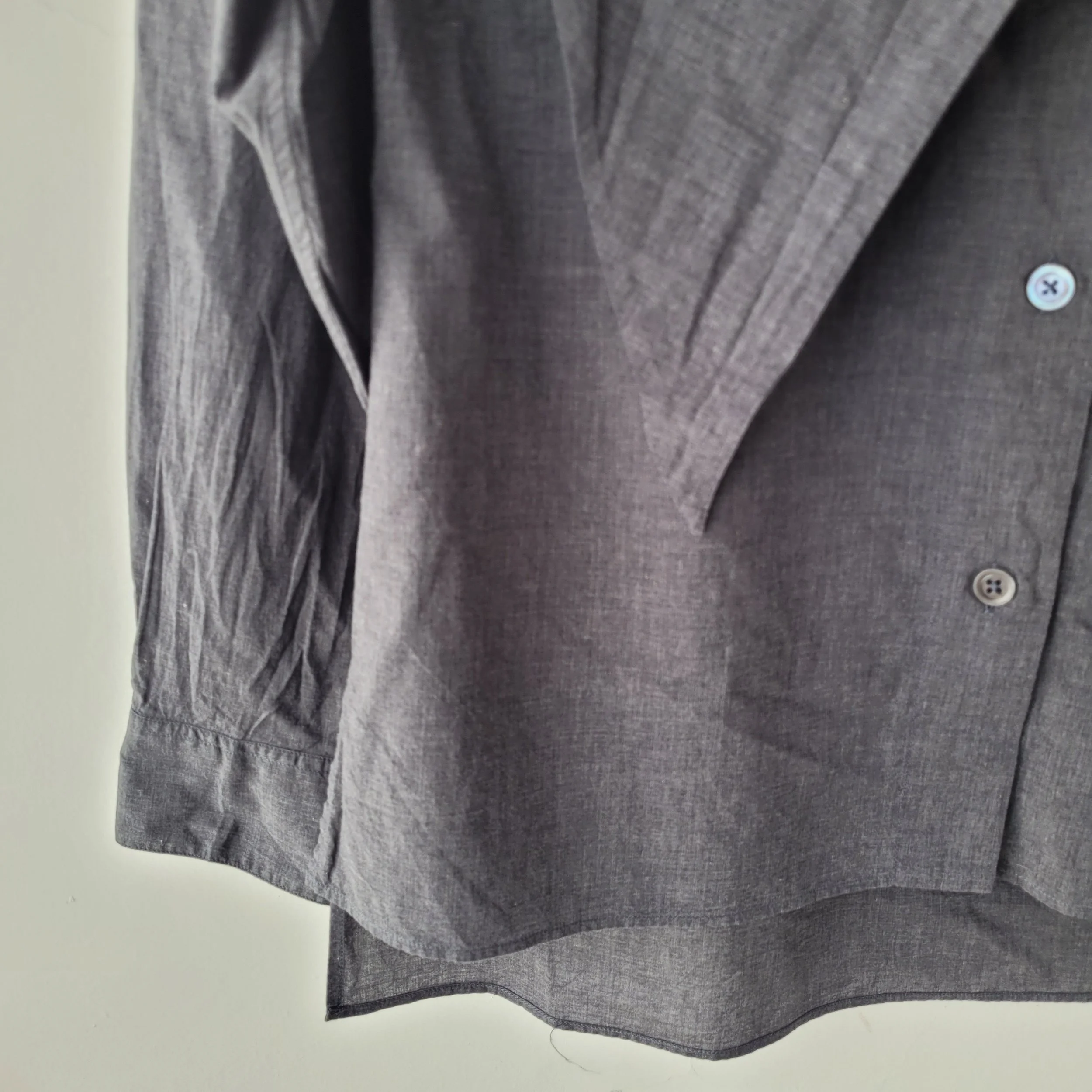 トップス MARGARET HOWELL 15SS Chunky Linen-Gray/L Margaret Howell Top, Size 4 — Red Pony Consignment