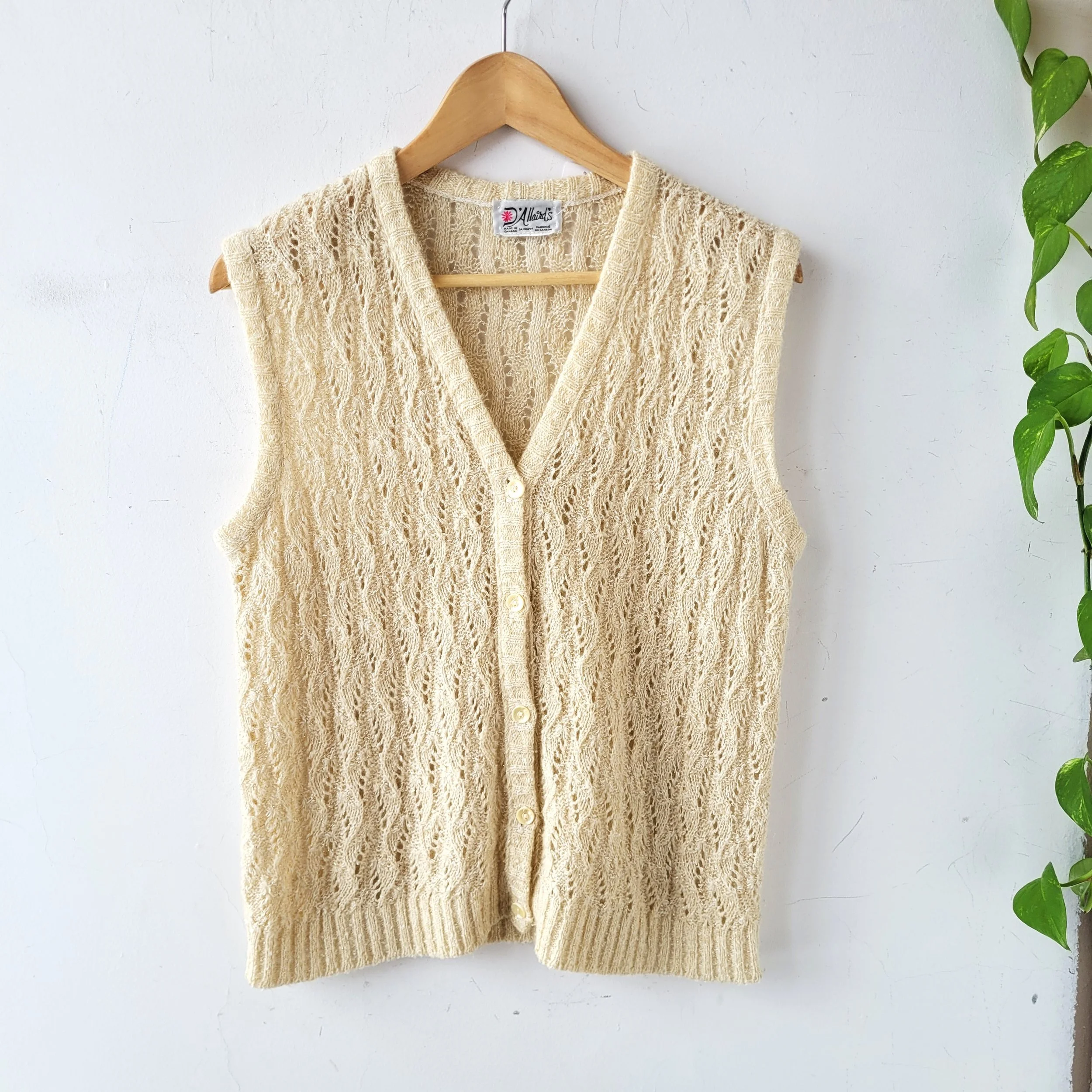 Vintage Sweater Vest, Size M