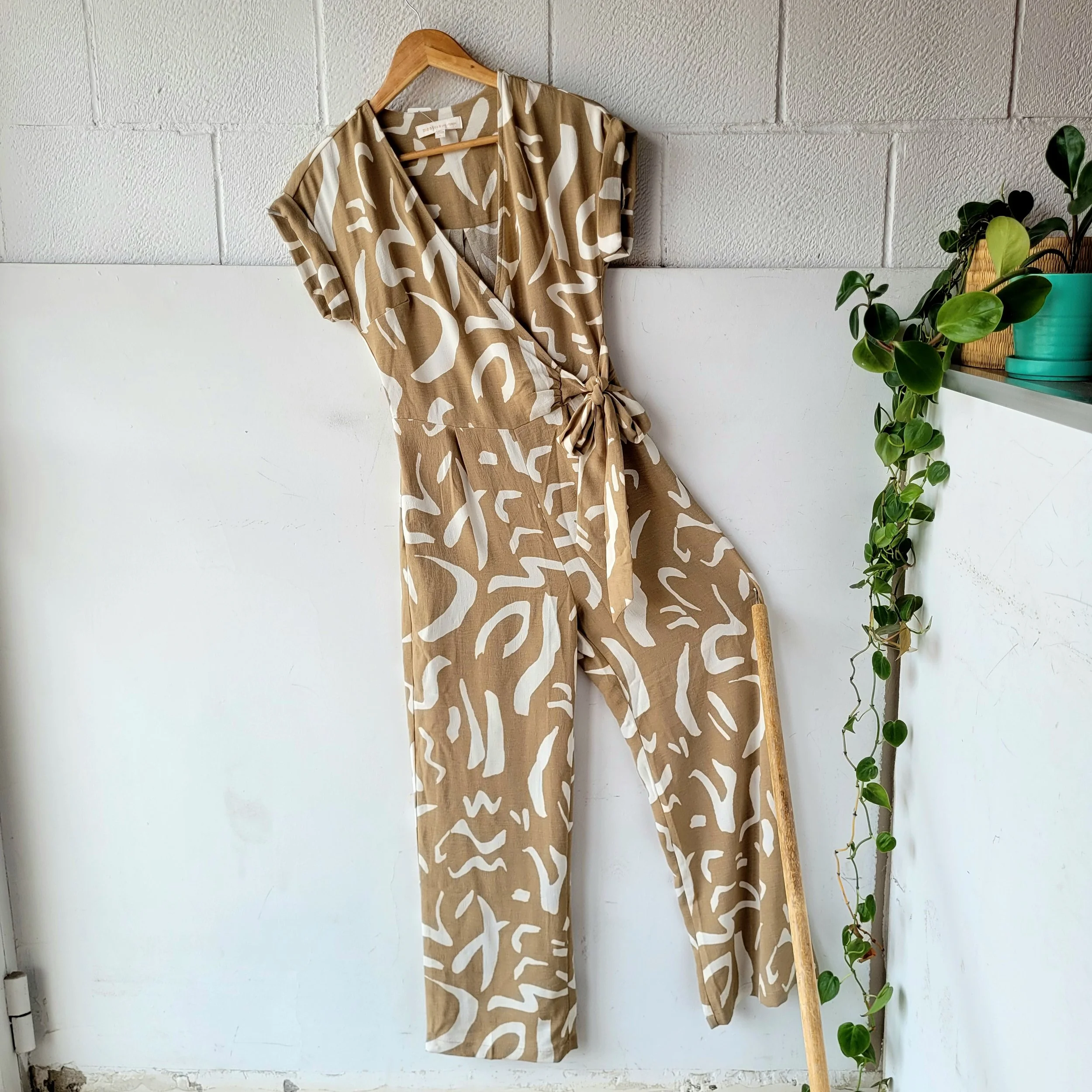 Beige Jumpsuit, Size S