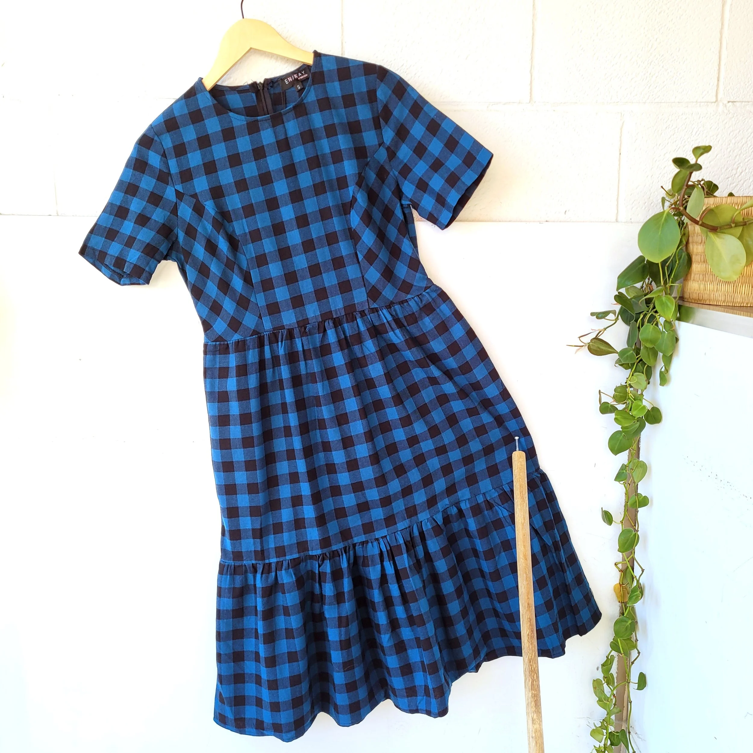 Plaid Dress, Size S