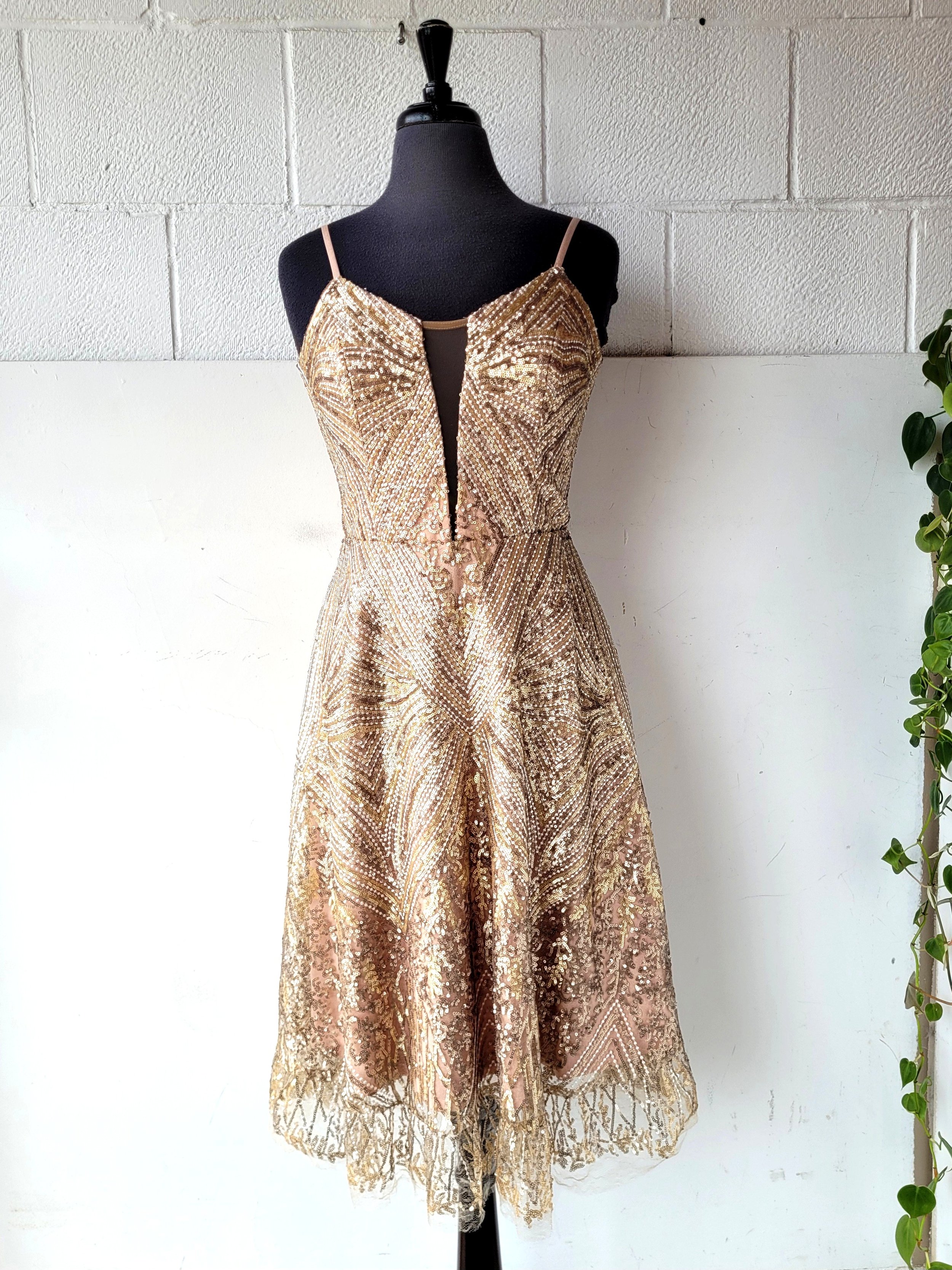 Champagne Dress, Size M