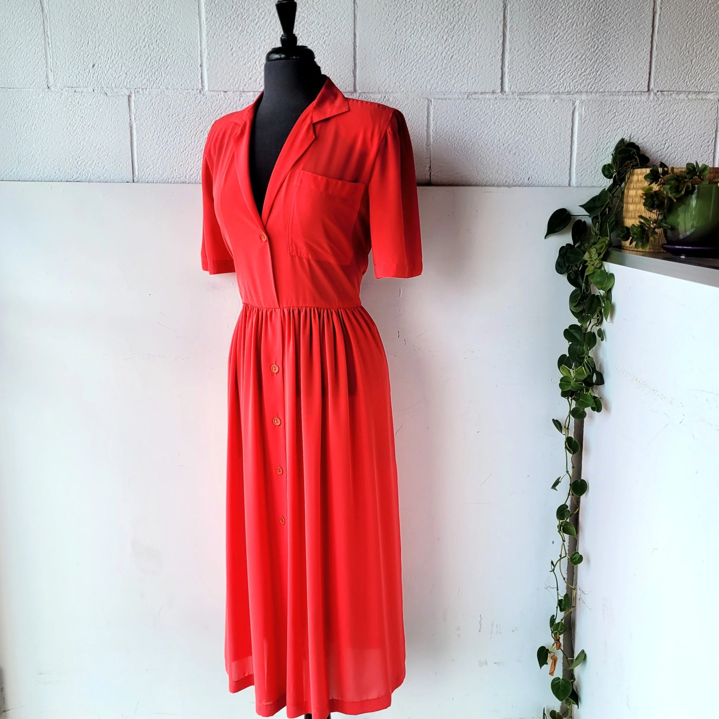 Vintage Shirt Dress, Size XL