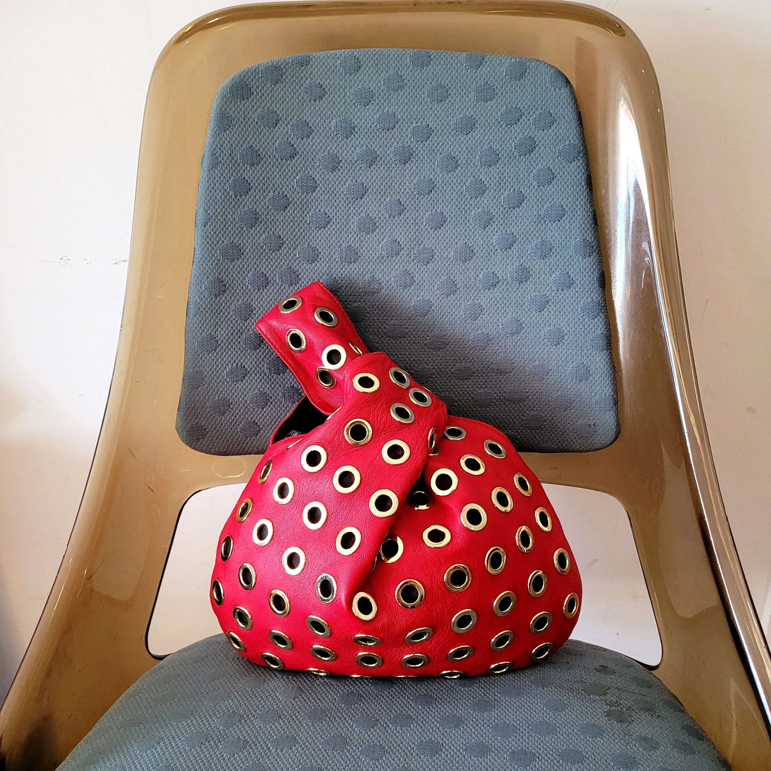 Leather Gromet Bag