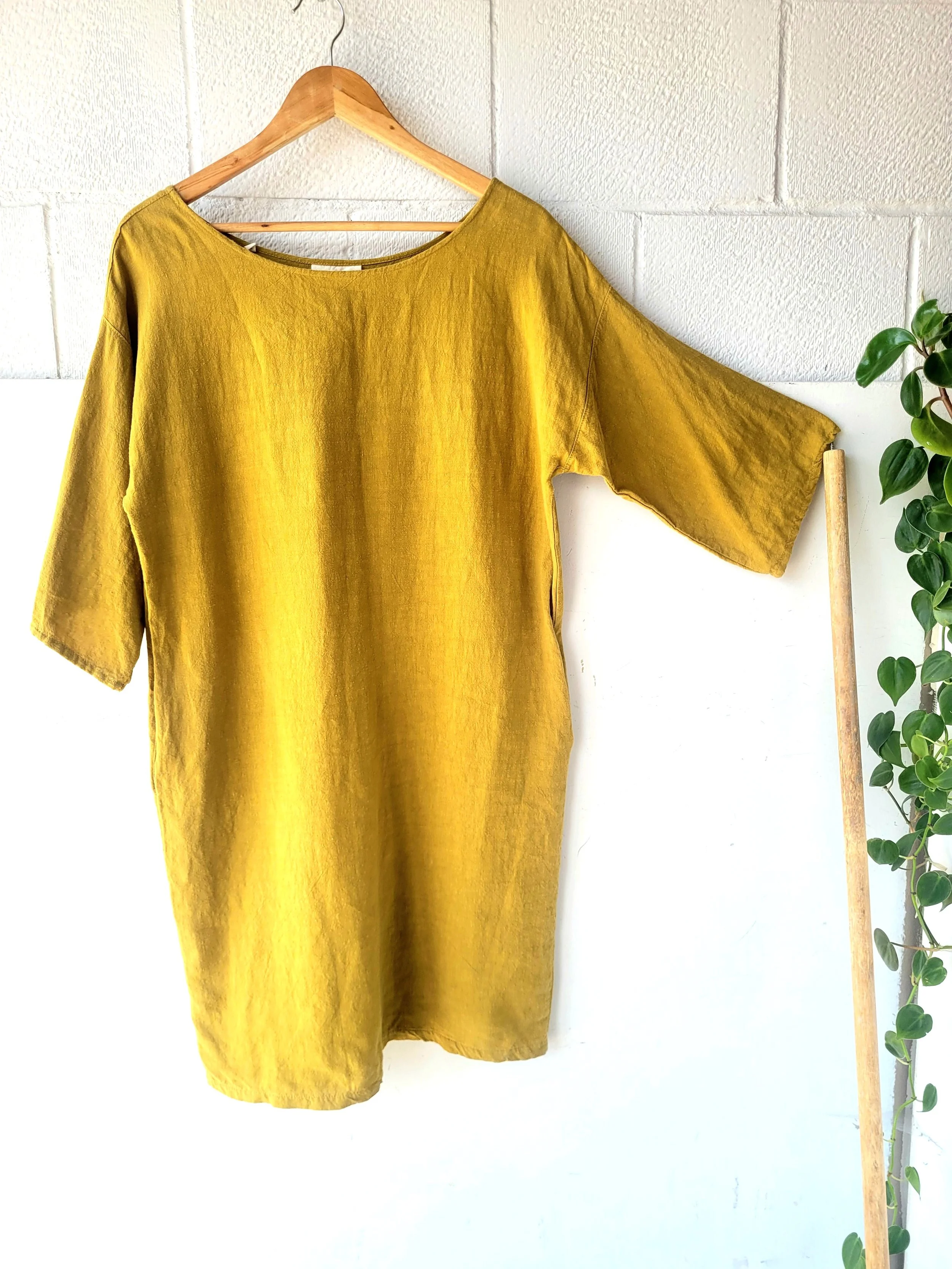 We Are Stories Linen Dress, Size M/L