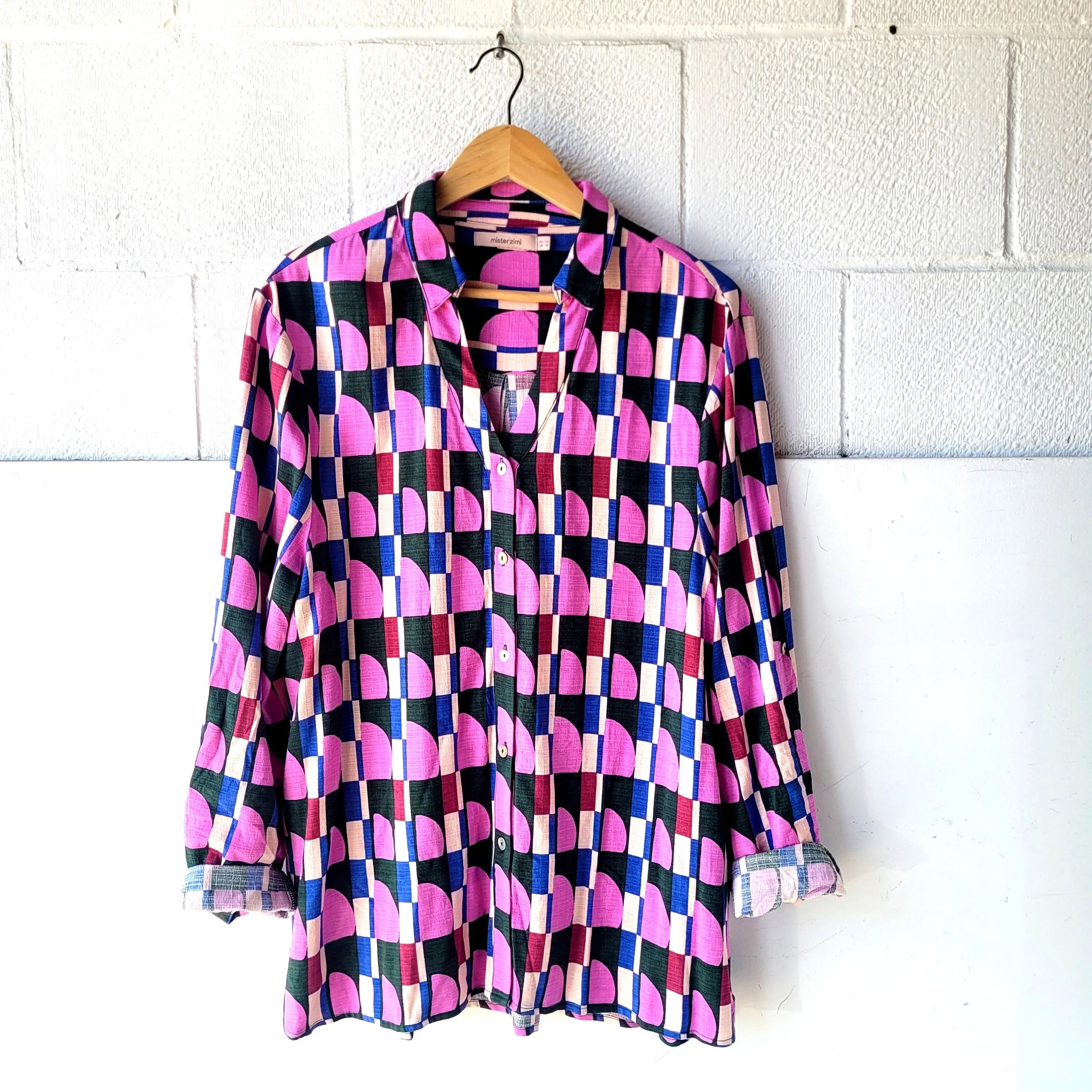 Geometric Button-Down, Size 10