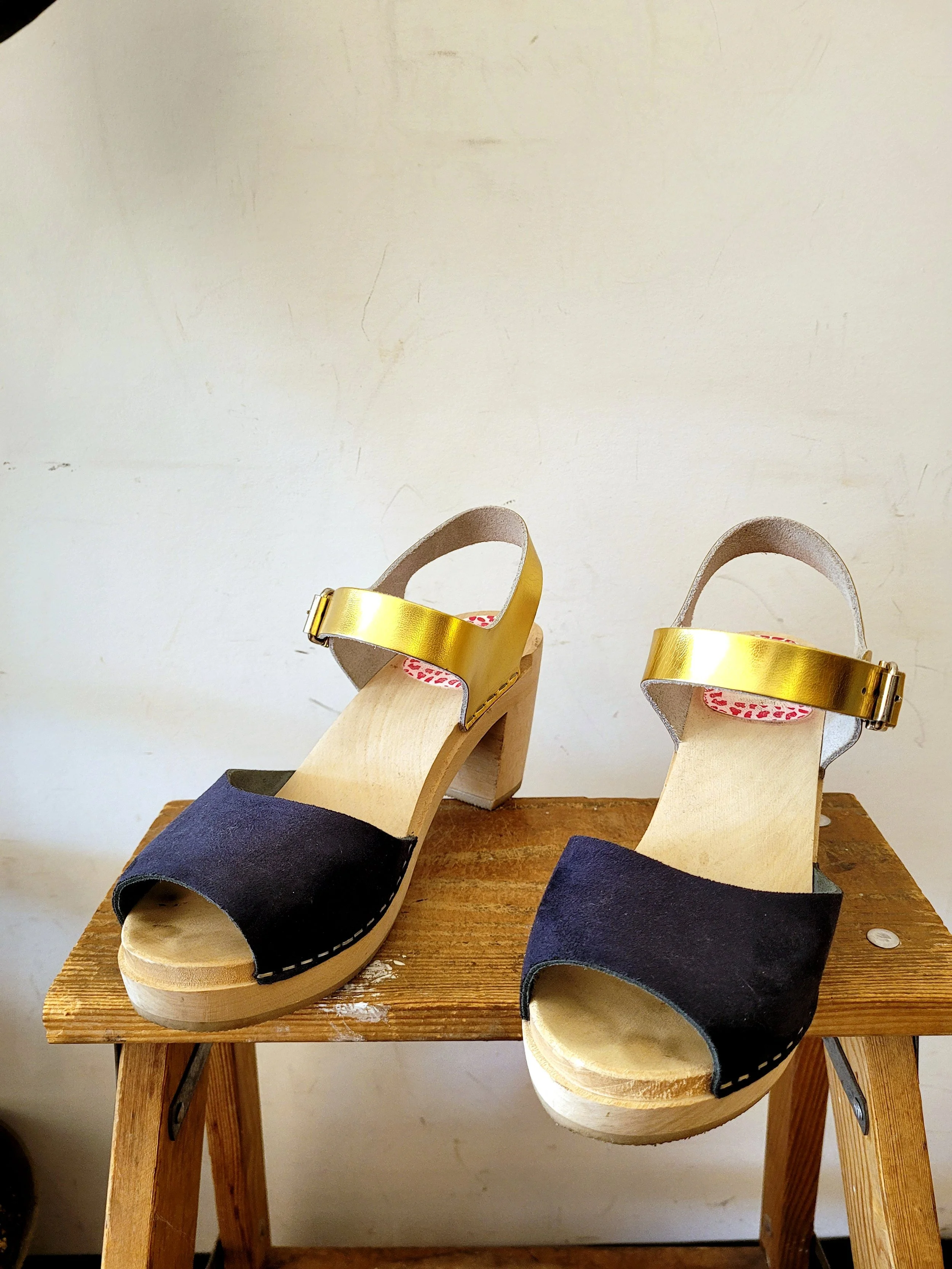 High-Heel Clogs, Size 38