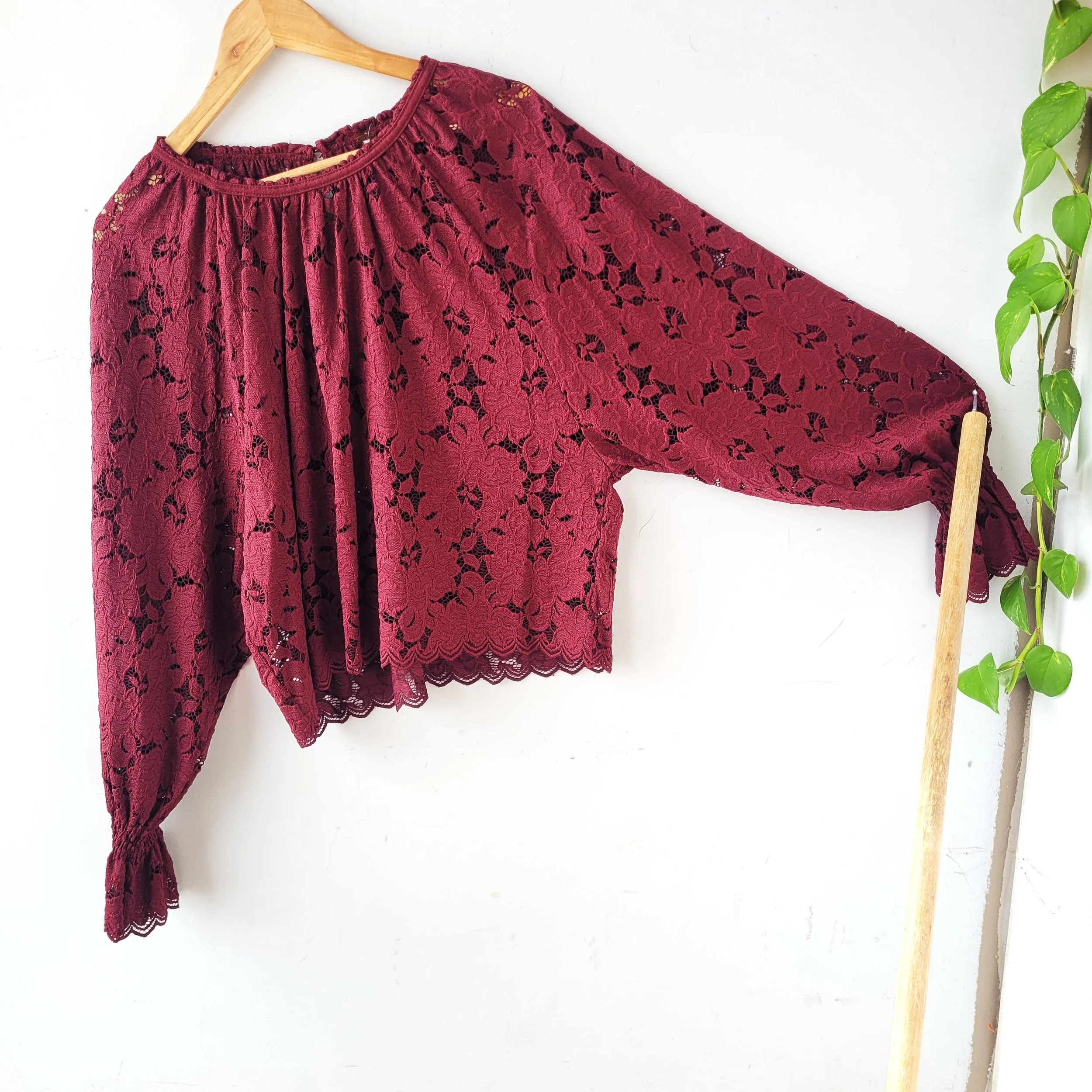 Free People Lace Top, Size M/L