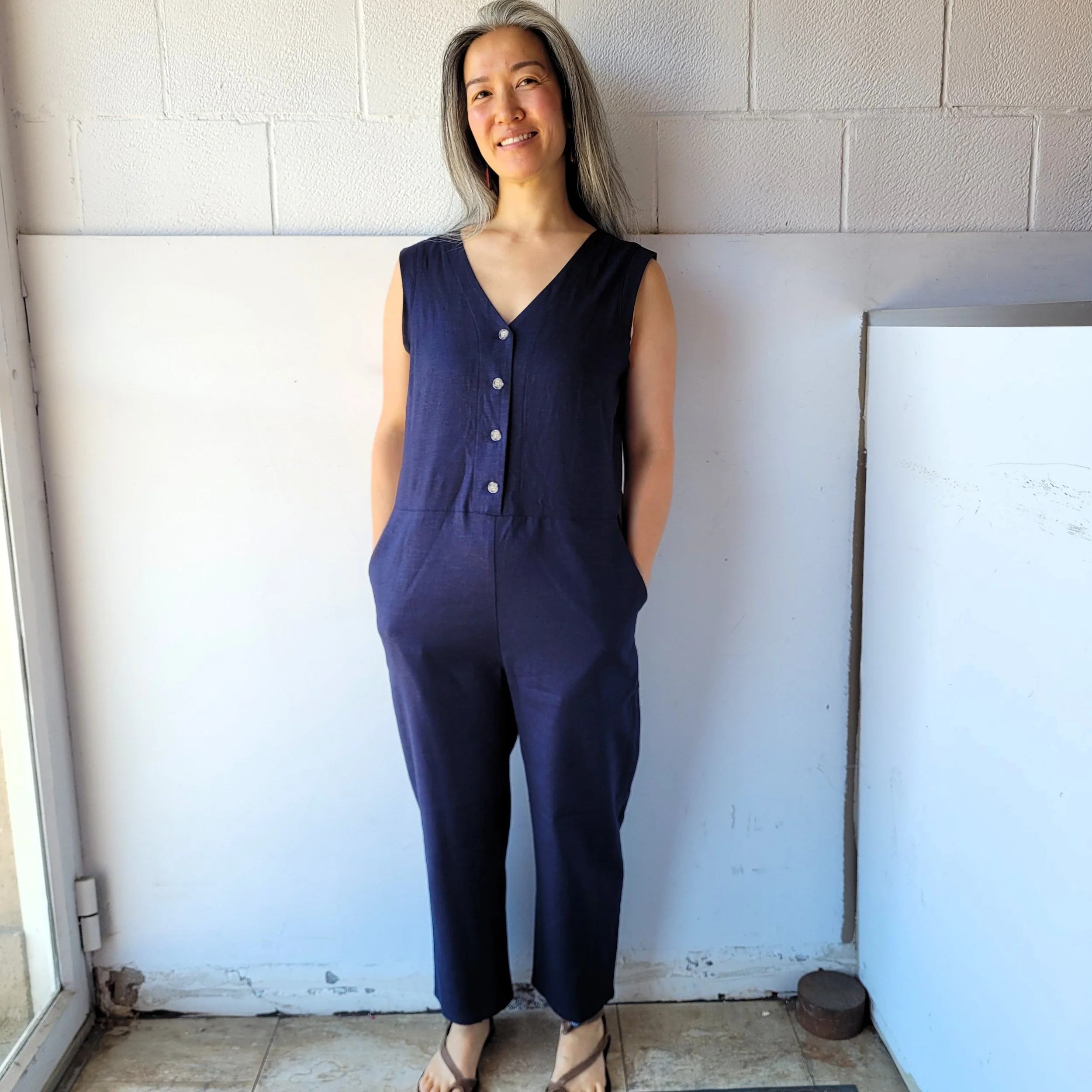 Linen Jumpsuit from Birds of N.A. / Sizes XS - 3XL