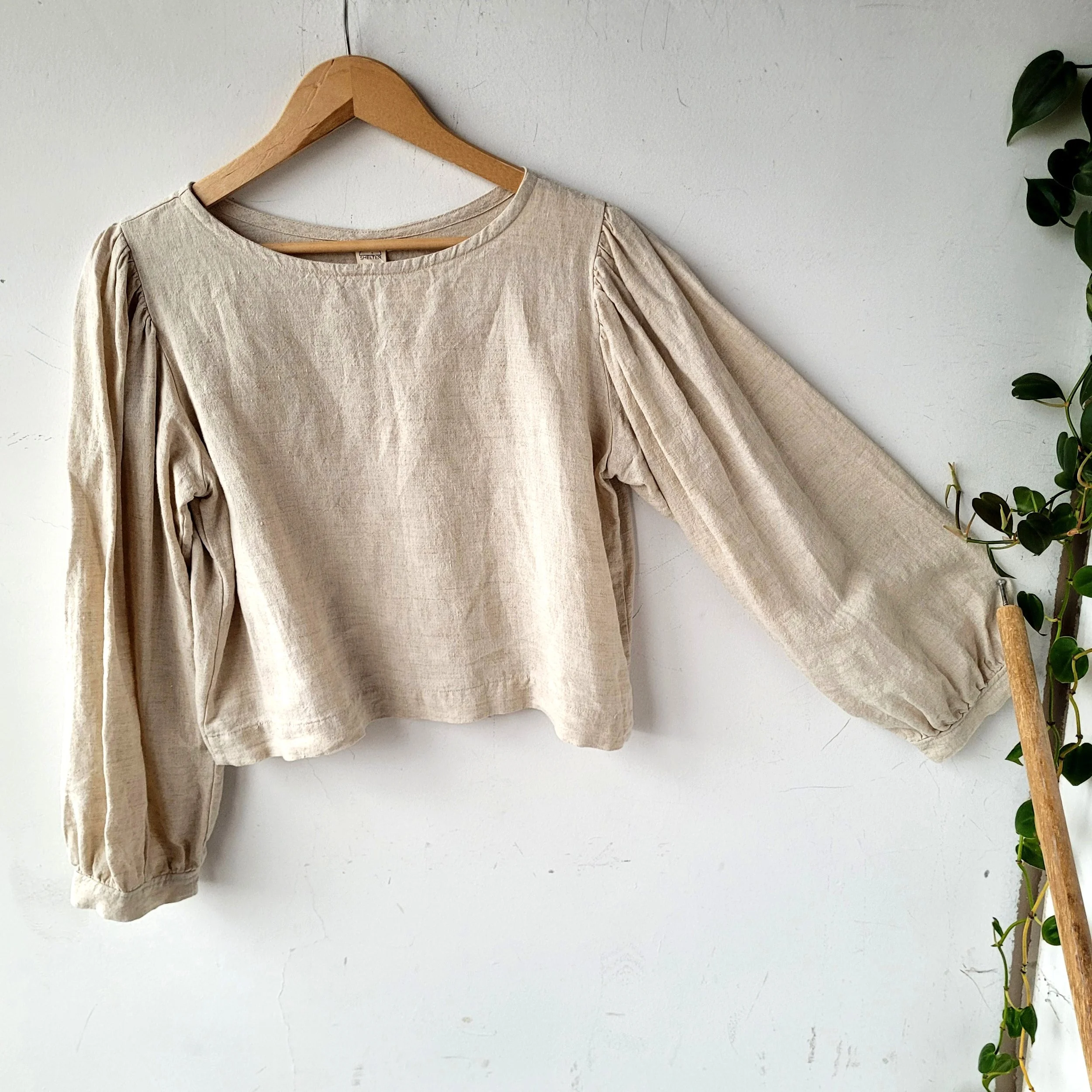 Shelter Linen Top, Size L