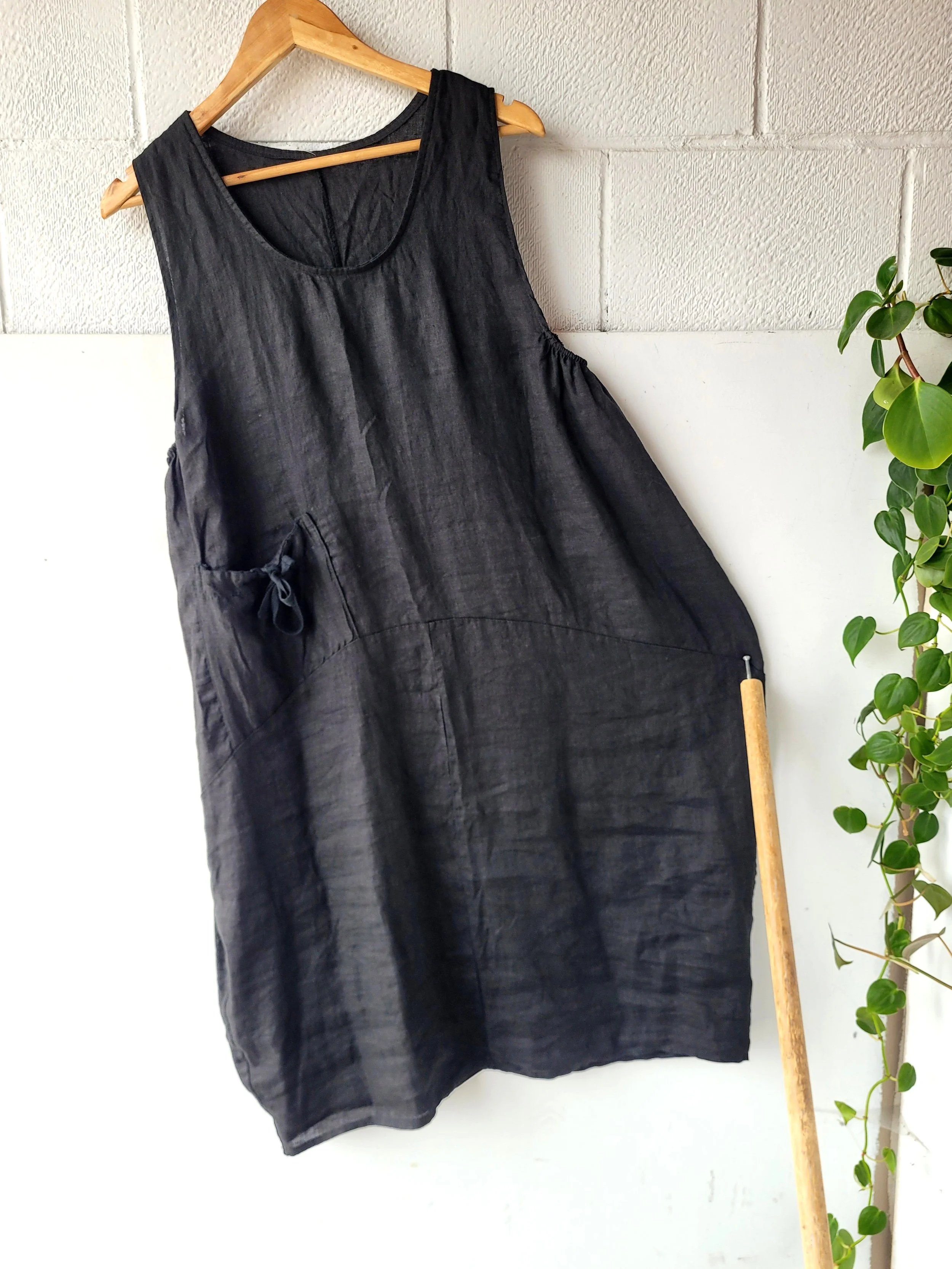 Linen Dress, Size L/XL