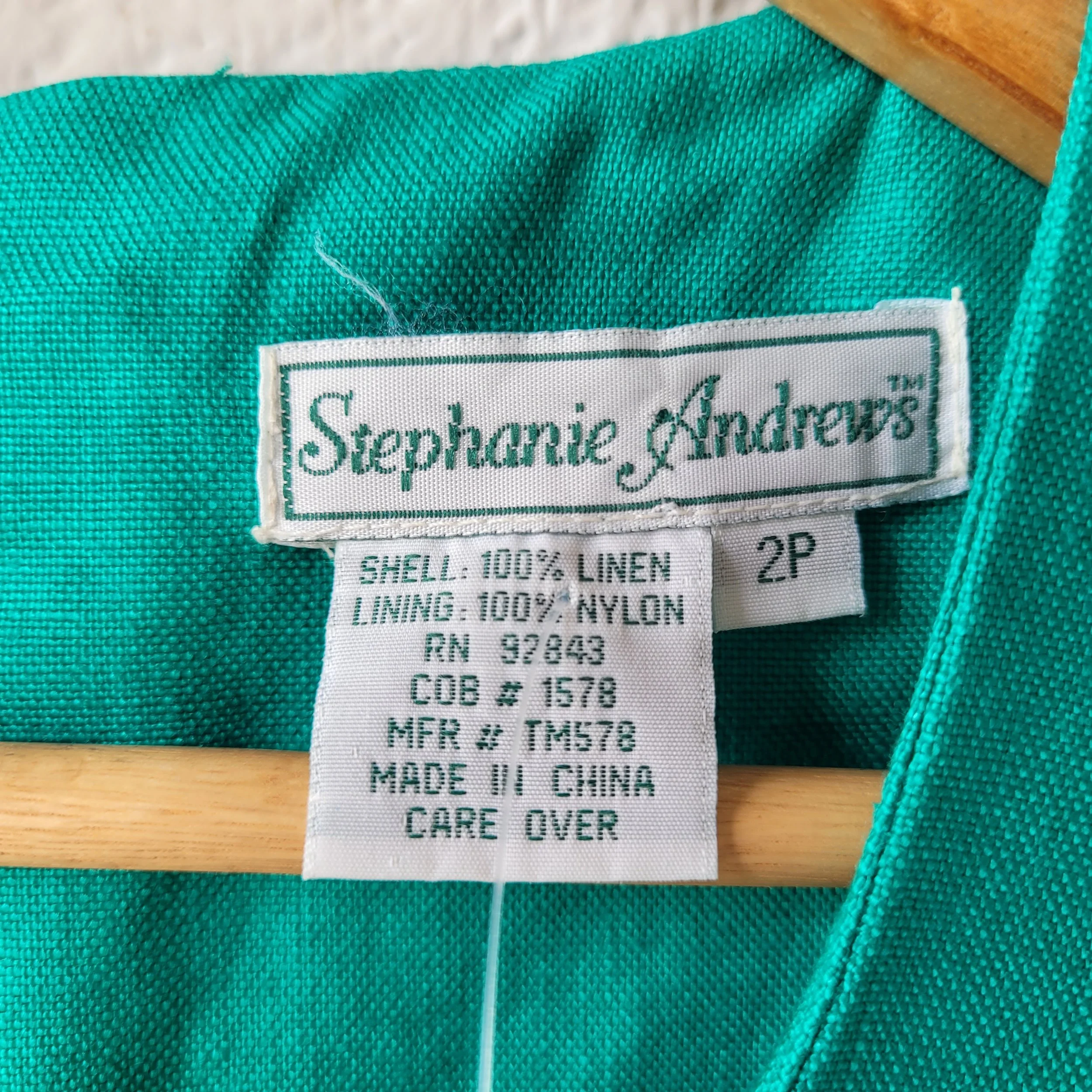 Vintage Linen Dress, Size S