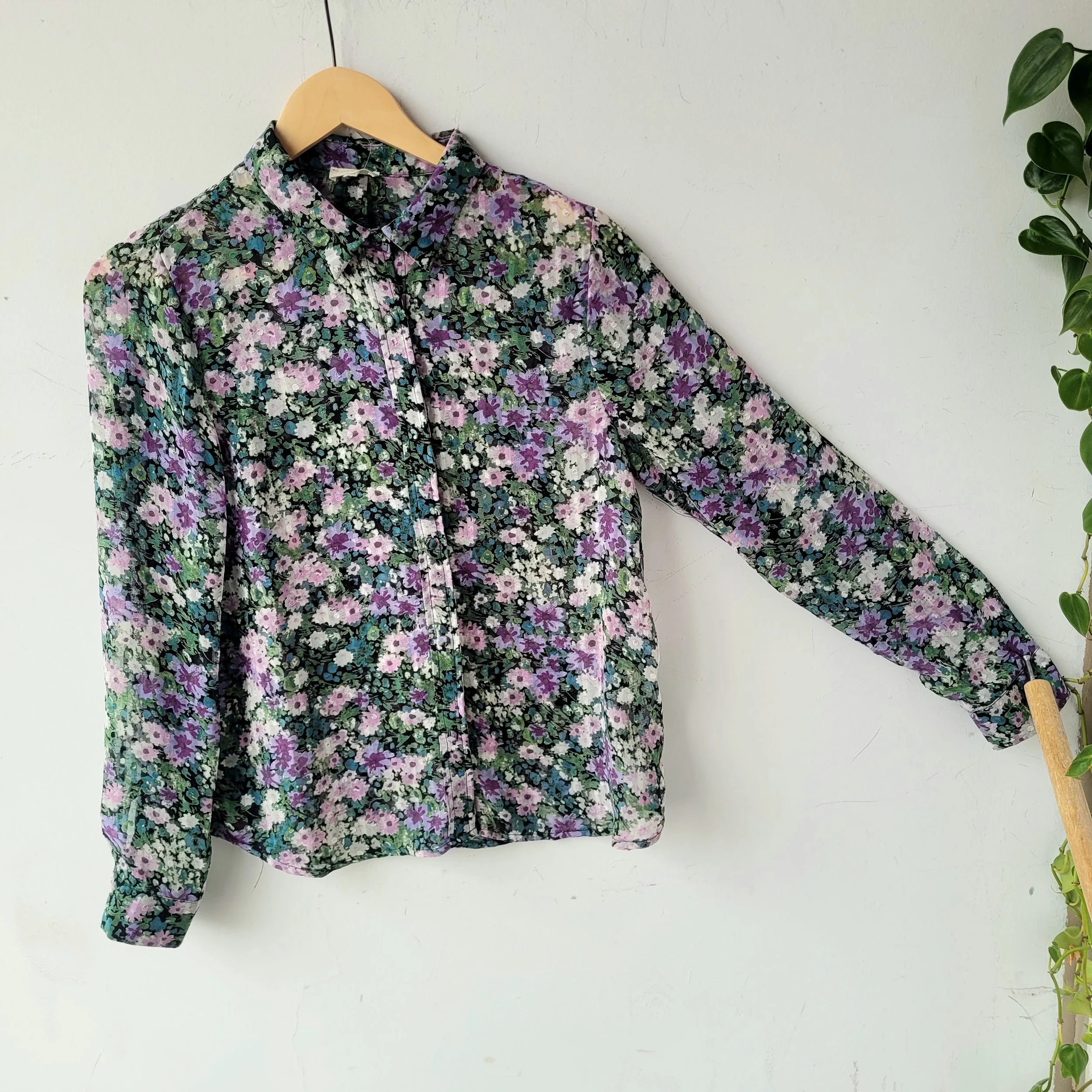 Floral Blouse, Size S/M