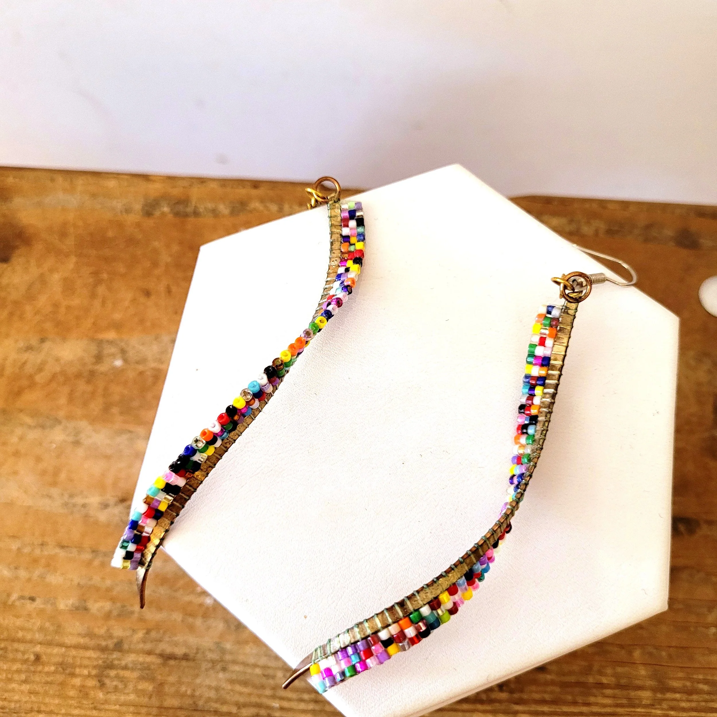 Twisted Bead Earrings