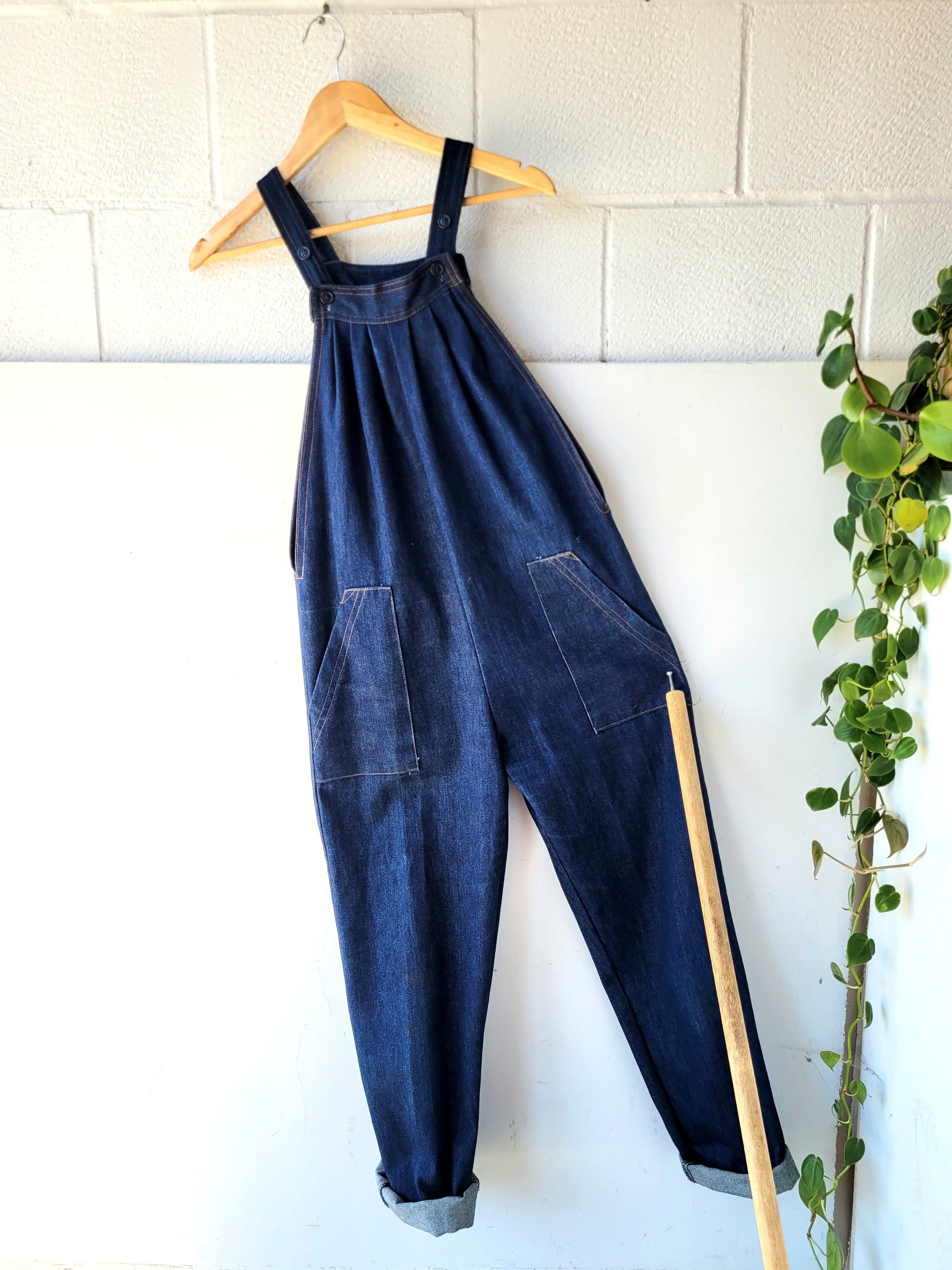 Denim Jumpsuit, Size S/M