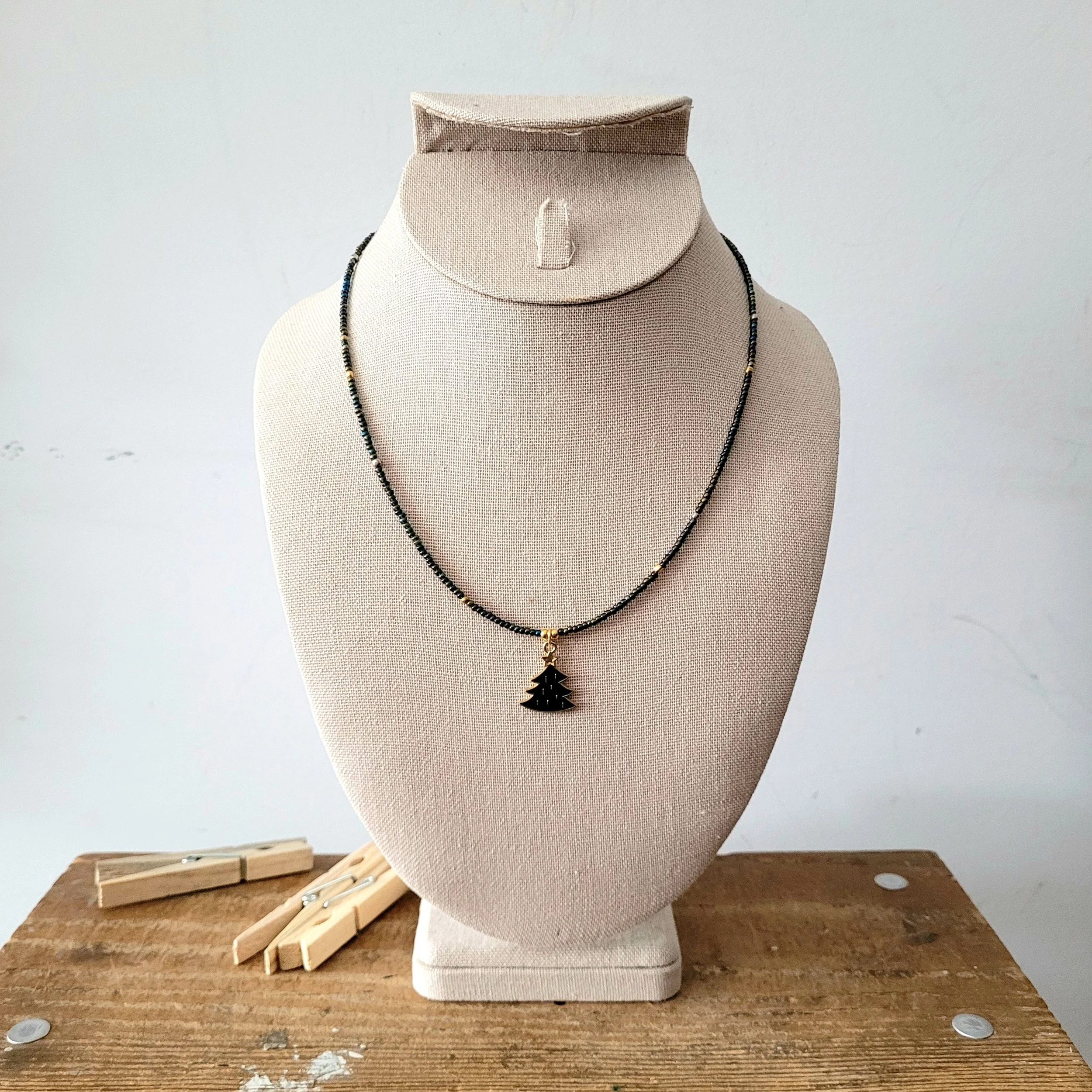 Vintage Upycled Beaded Necklace