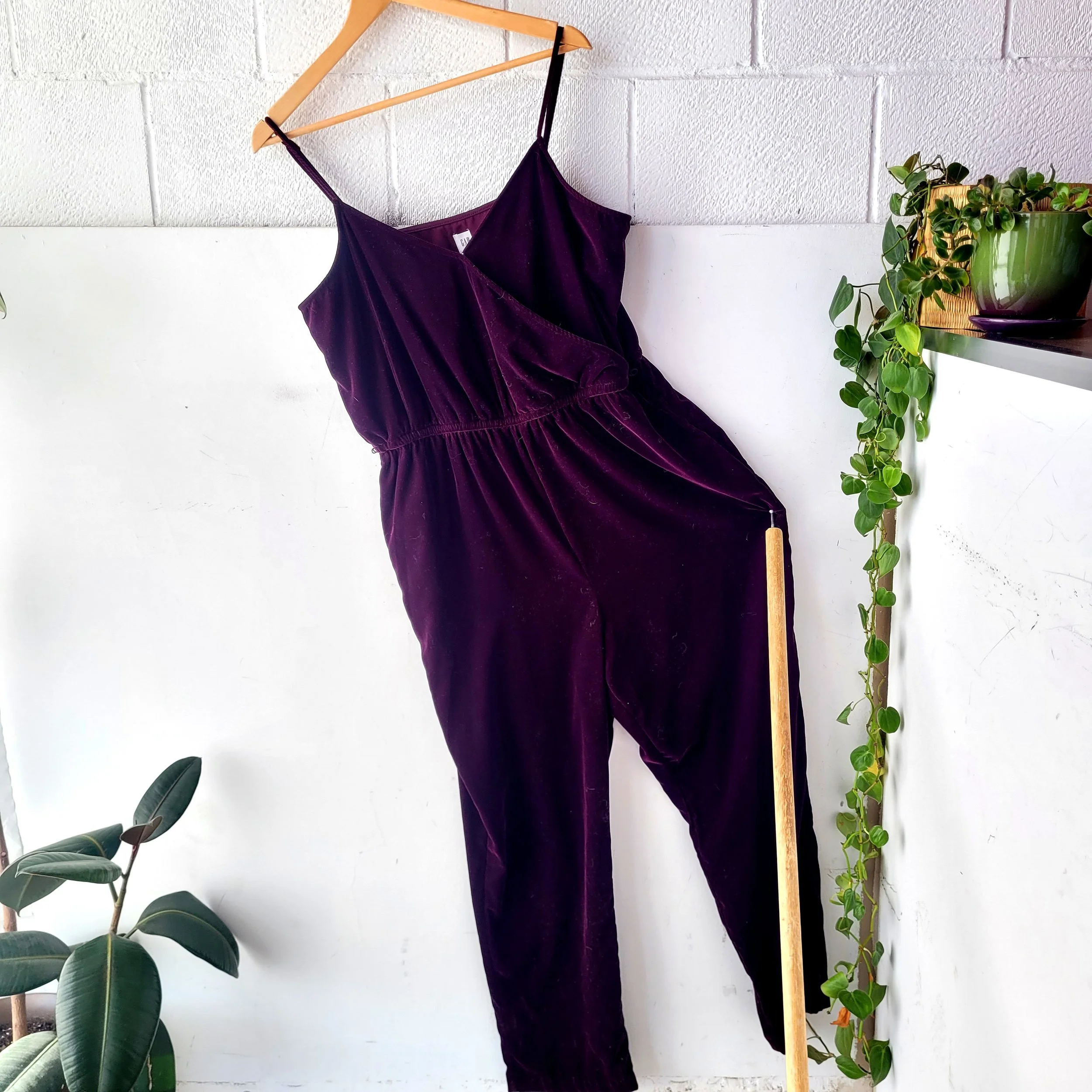 Velvet Jumpsuit, Size 14