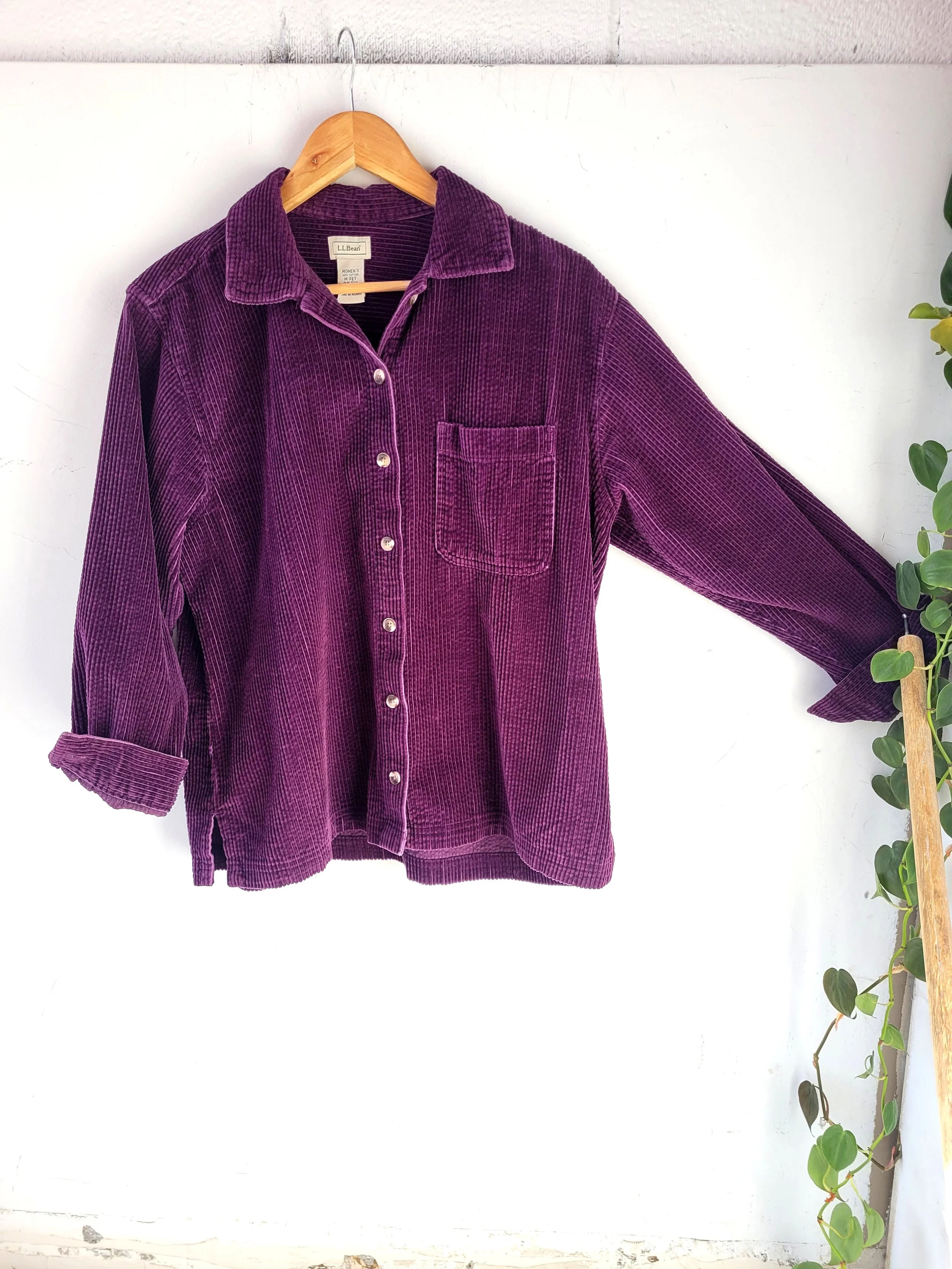 L.L. Bean Corduroy Button-Down, Size M/L