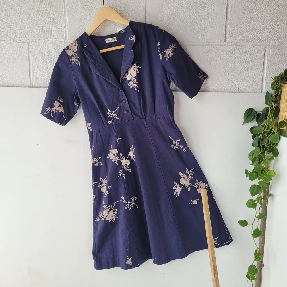 chinese dress ladies Lily Linen Dress with Salena White Cape